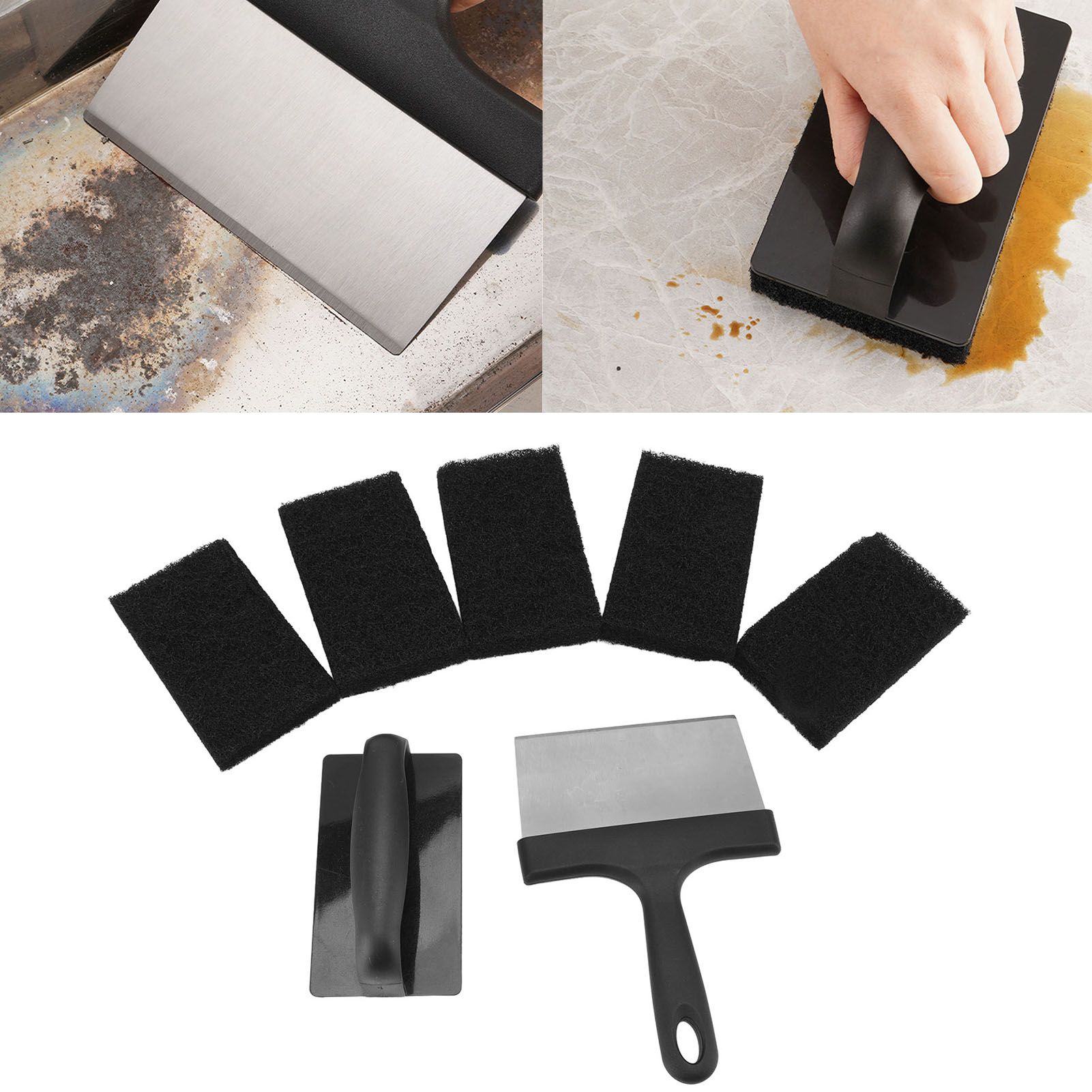 Barbecue Grill Griddle Cleaning Kit BBQ Grill Cleaner Set Includes Stainless view 11