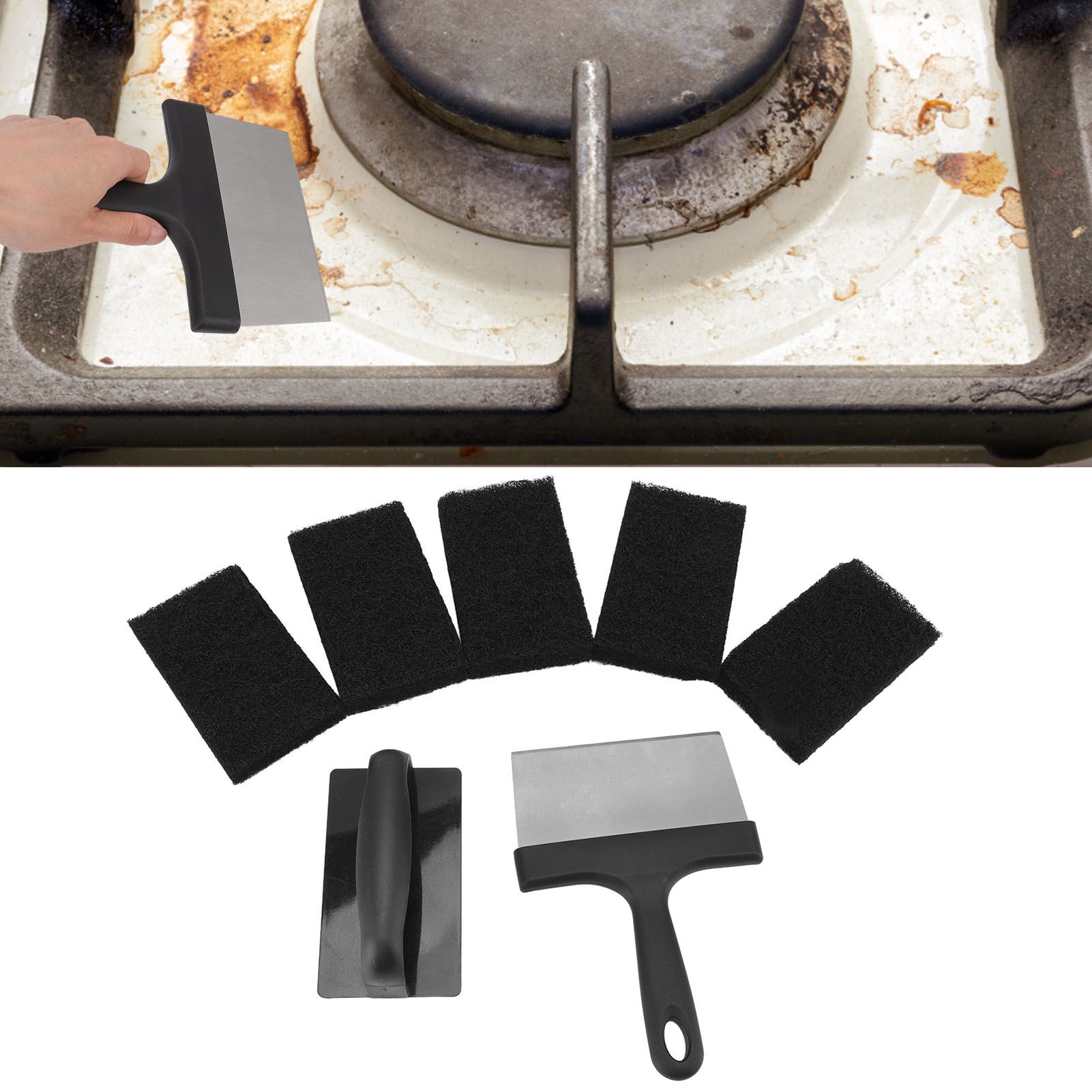 Barbecue Grill Griddle Cleaning Kit BBQ Grill Cleaner Set Includes Stainless view 12