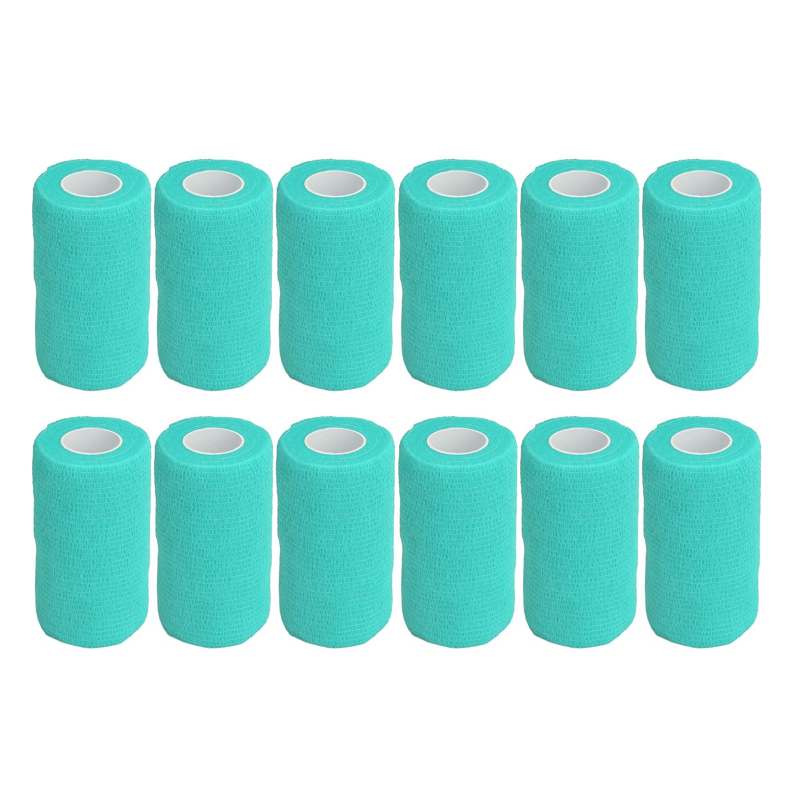 12Pcs Bandage Wrap Natural Latex Elastic Self Adhesive Wrap for Cows Dogs