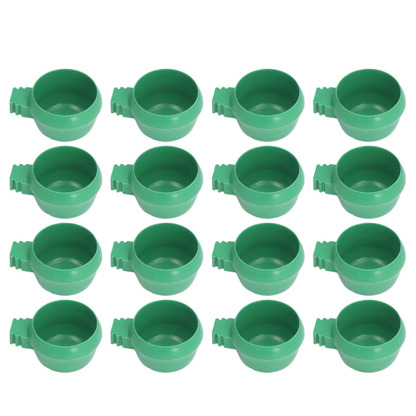 25Pcs Mini Bird Parrots Food Water Bowl Inlay Installation Round Green Parrots view 2