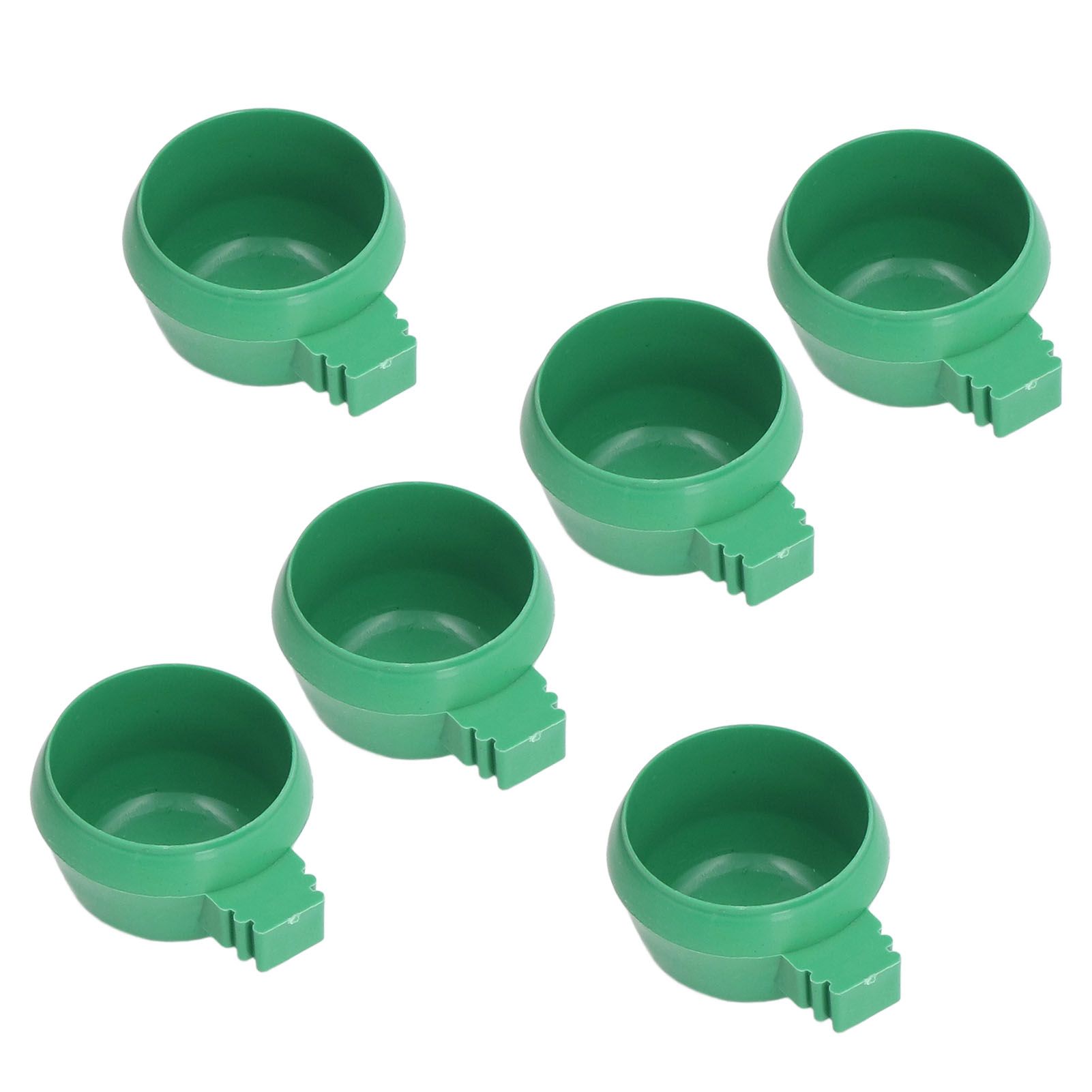 25Pcs Mini Bird Parrots Food Water Bowl Inlay Installation Round Green Parrots view 4