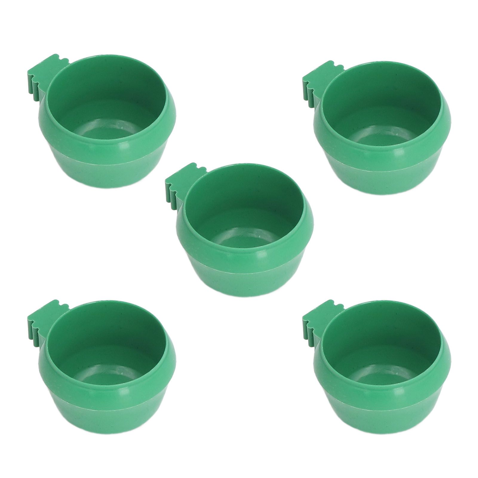 25Pcs Mini Bird Parrots Food Water Bowl Inlay Installation Round Green Parrots view 5