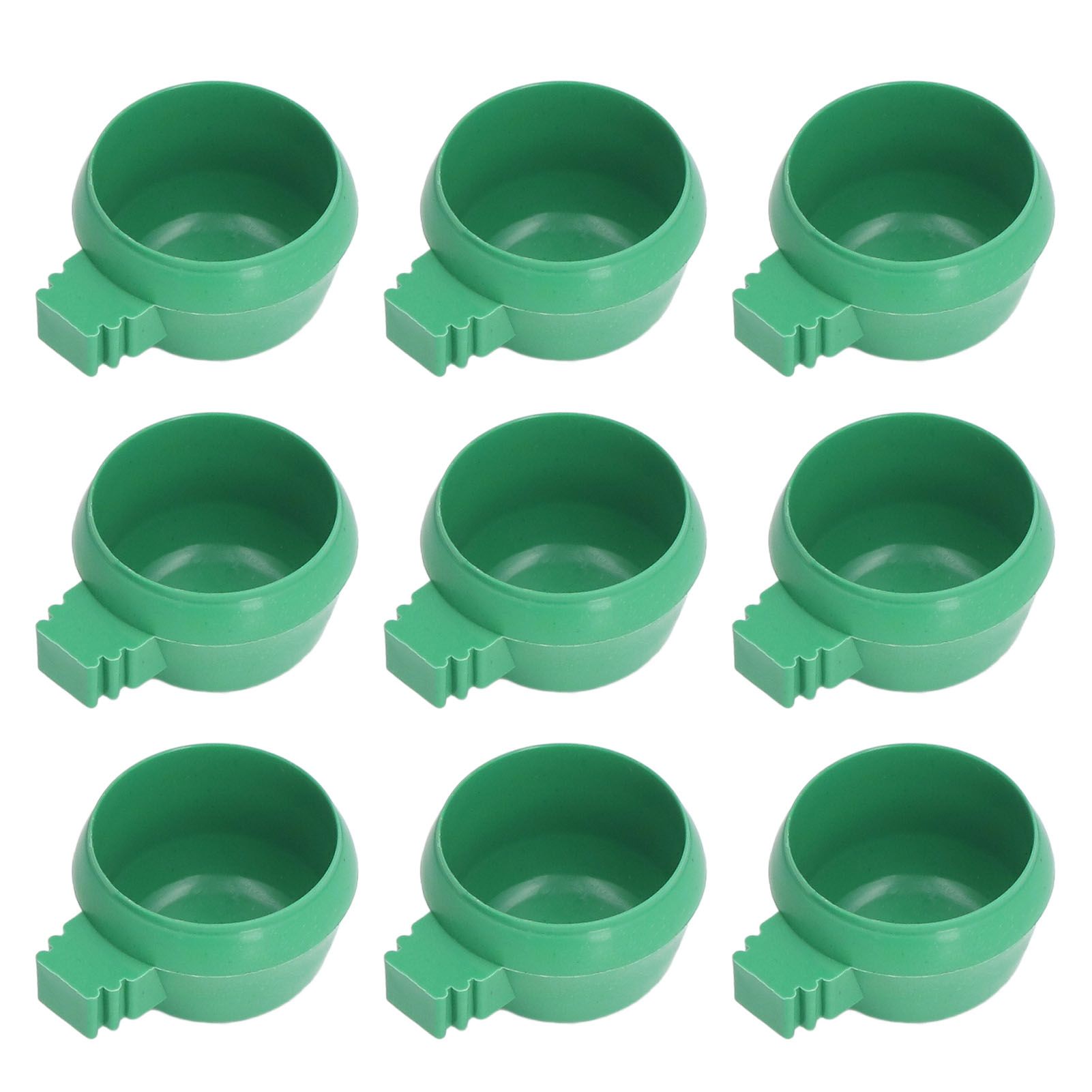 25Pcs Mini Bird Parrots Food Water Bowl Inlay Installation Round Green Parrots view 6