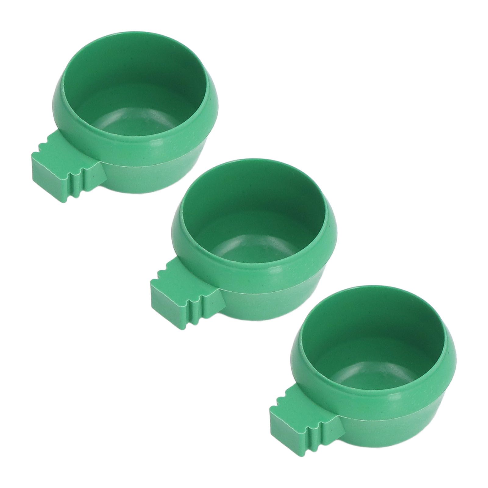 25Pcs Mini Bird Parrots Food Water Bowl Inlay Installation Round Green Parrots view 8