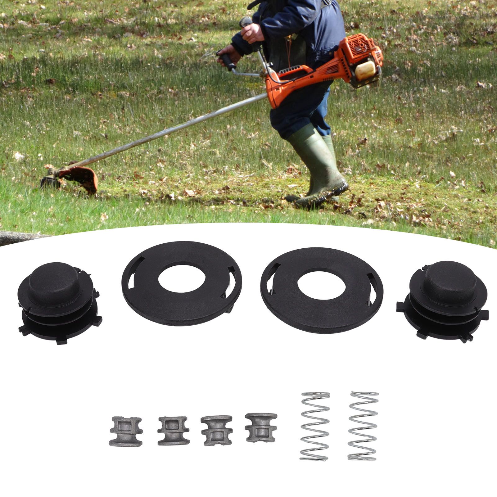 2pcs 4002‑713‑3017 Trimmer Head Spool for STIHL AutoCut 25‑2 Fs90r Fs100rx view 12