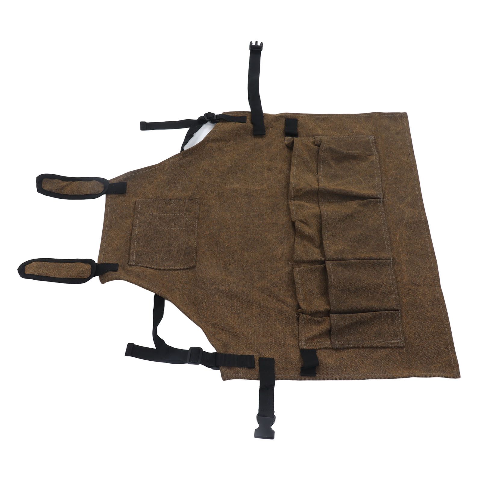 Woodworking Shop Apron Large Capacity Pocket Adjustment Shoulder Straps Waxed view 8