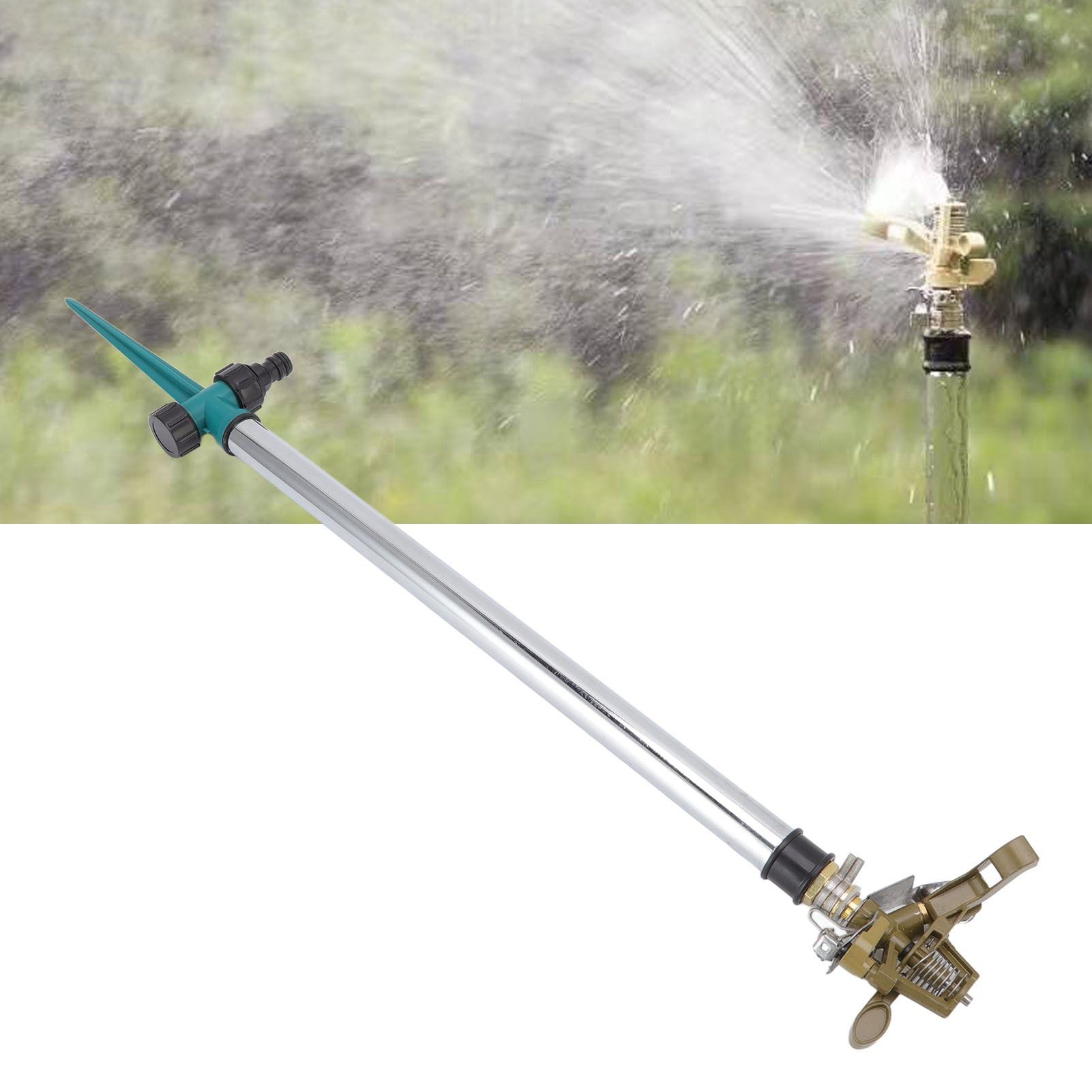 Garden Sprinkler Automatic 360 Degree Rotating 2 Modes Adjustable Zinc Alloy view 11
