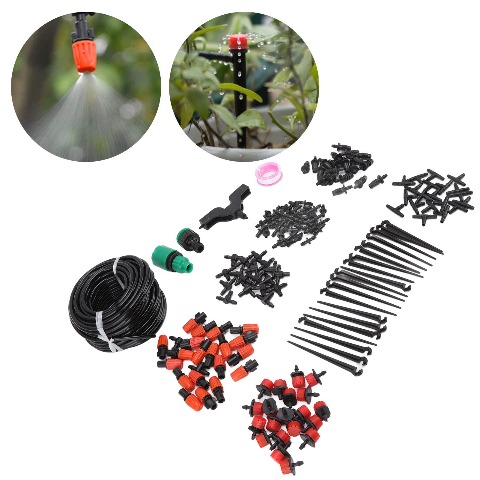 49.2ft Drip Irrigation Kit Adjustable Automatic Atomizing Watering System for view 12