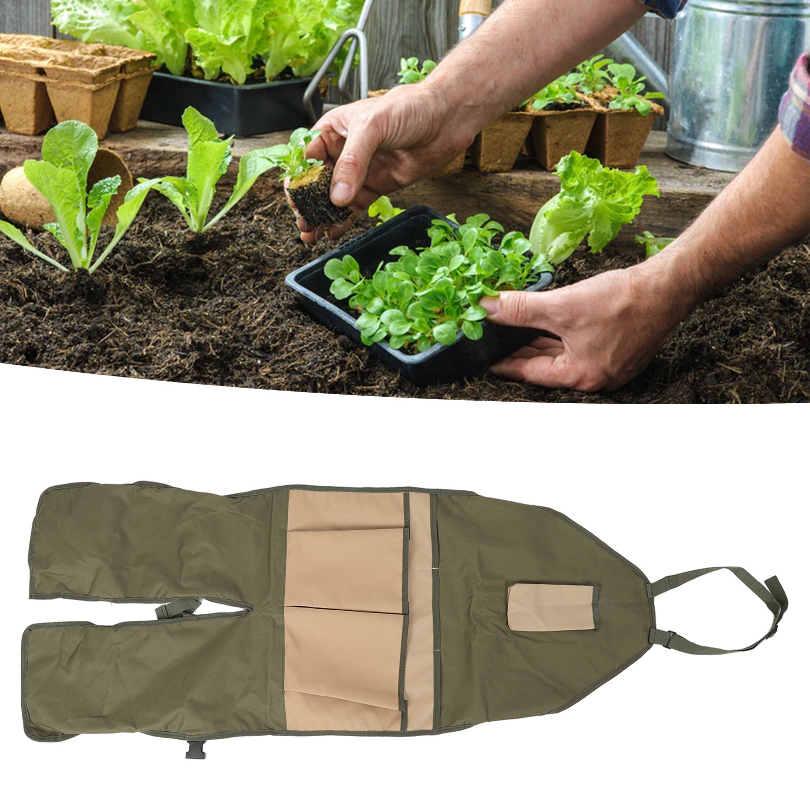 Gardening Apron 600D Oxford Fabric Wear Resistant Durable Adjustable Buckle view 11