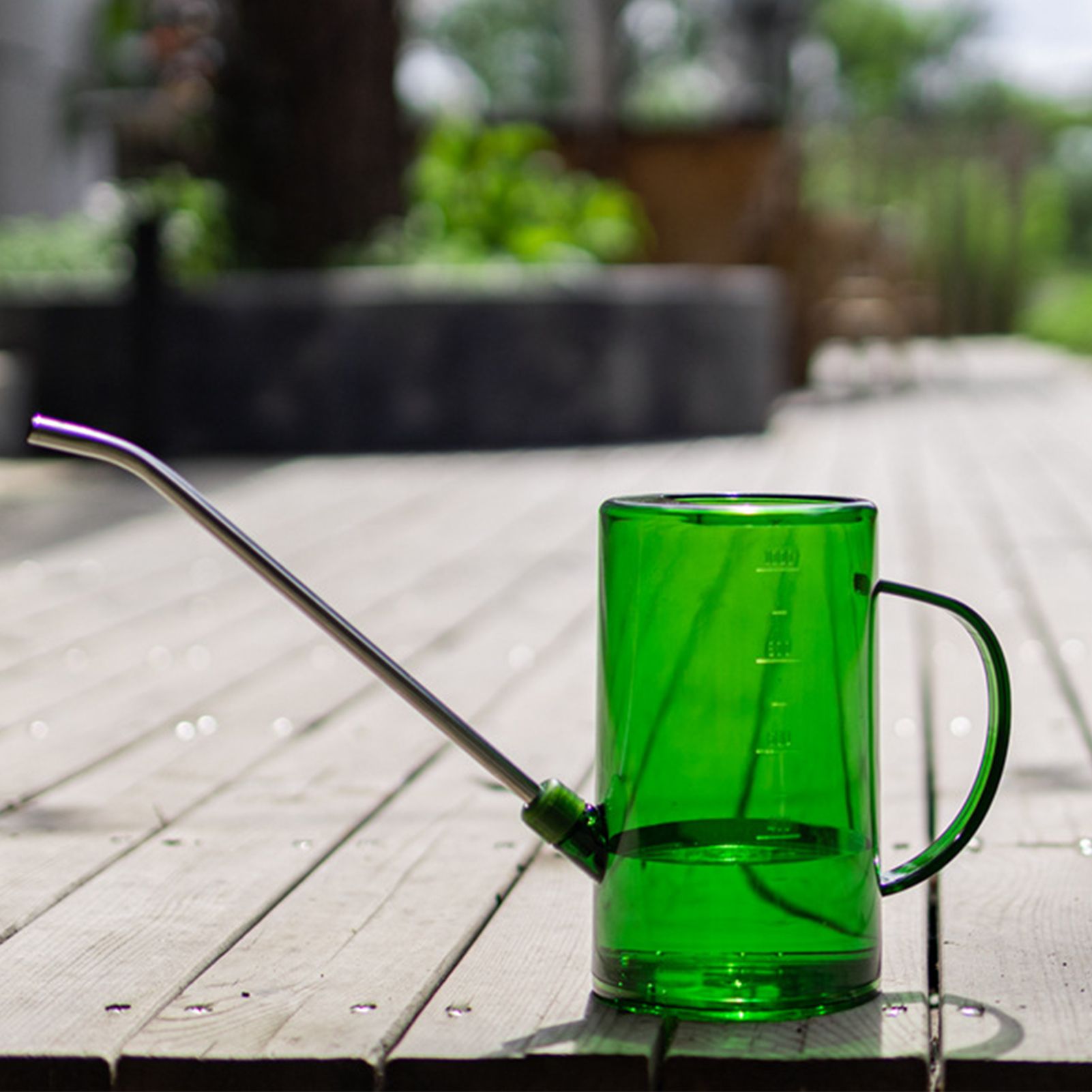 1L Watering Can PP Fully Transparent Indoor Plants Watering Can with Long view 6