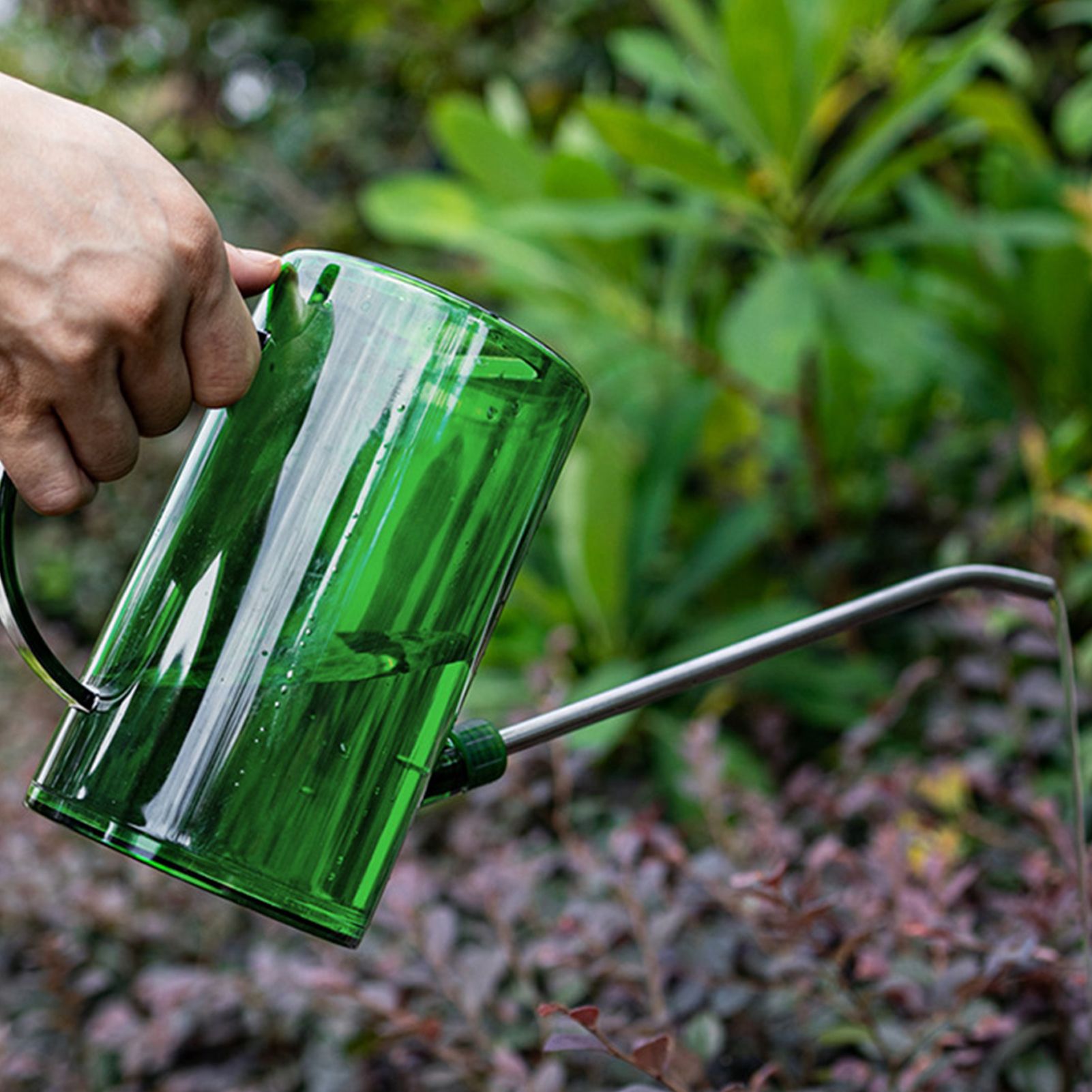1L Watering Can PP Fully Transparent Indoor Plants Watering Can with Long view 9