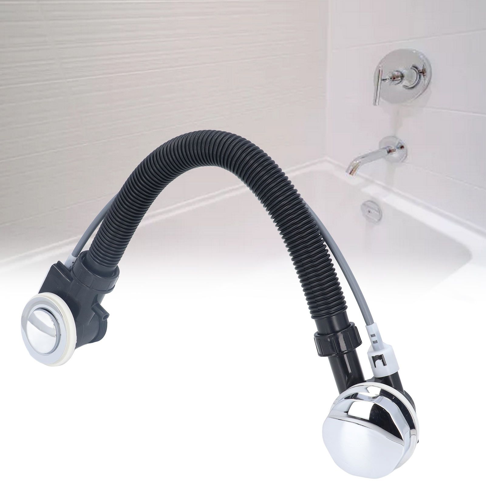 Bathtub Overflow Drainer Concealed Flexible SPA Bathtub Overflow Drain Pipe view 11