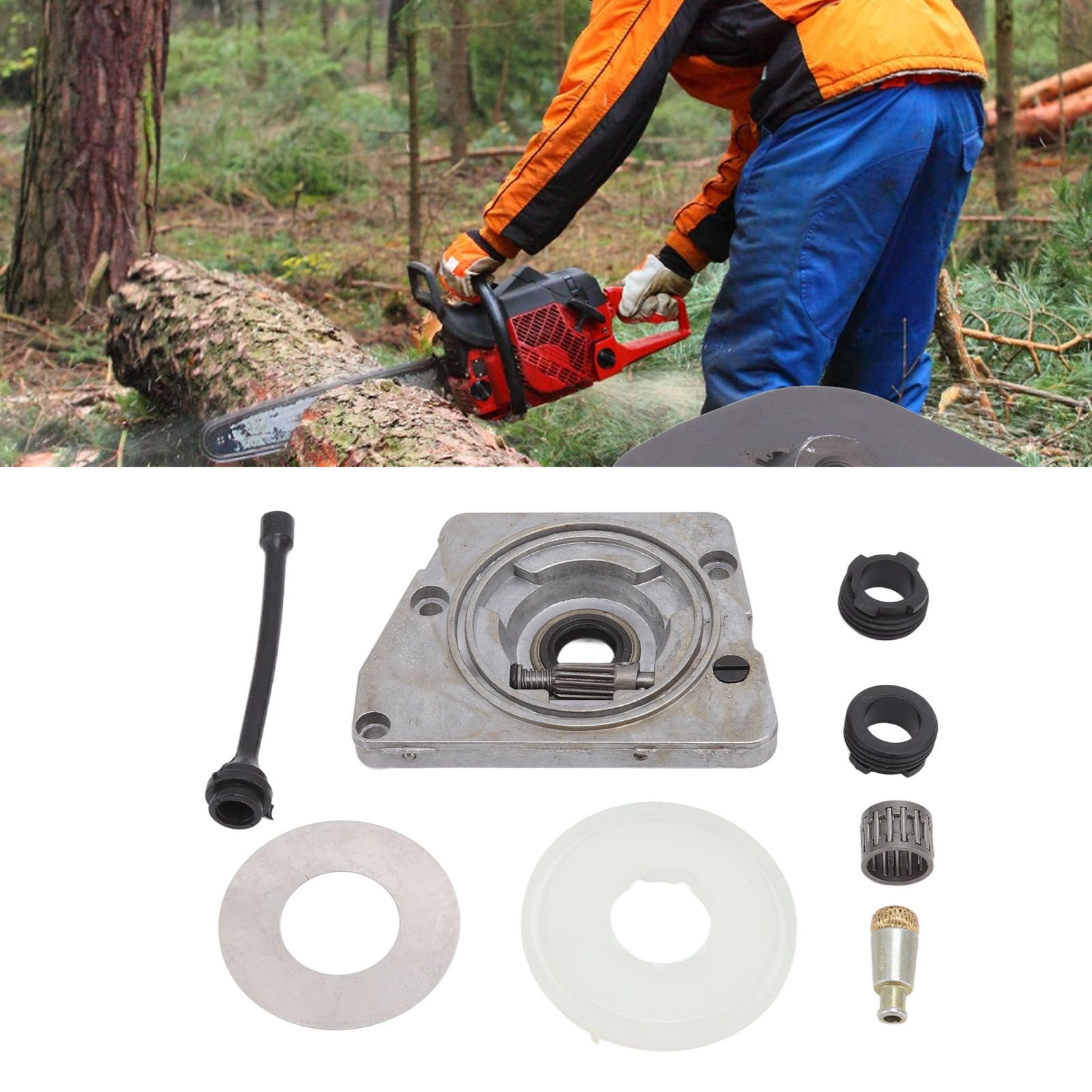 Oil Pump Worm Gear Washer Kit Compatible for HUSQVARNA 61 66 266 268 266XP view 11