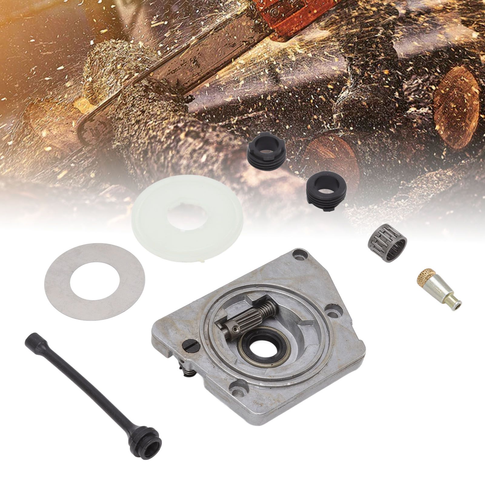 Oil Pump Worm Gear Washer Kit Compatible for HUSQVARNA 61 66 266 268 266XP view 12