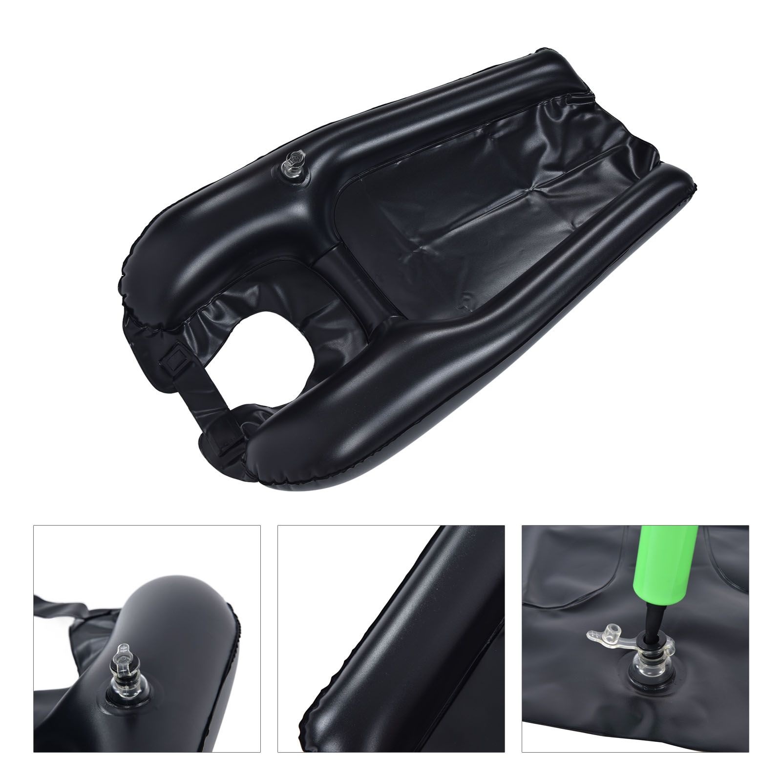 Inflatable Shampoo Bowl Portable Hair Washing Tray with Inflator Pump view 8