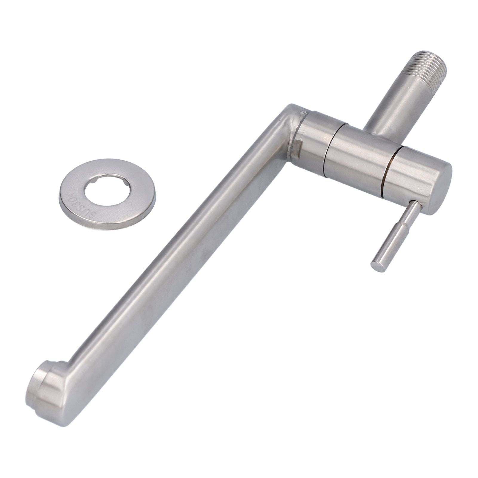 G1/2 Lengthen Water Faucet 304 Stainless Steel Single Cold Water Tap for — image 1