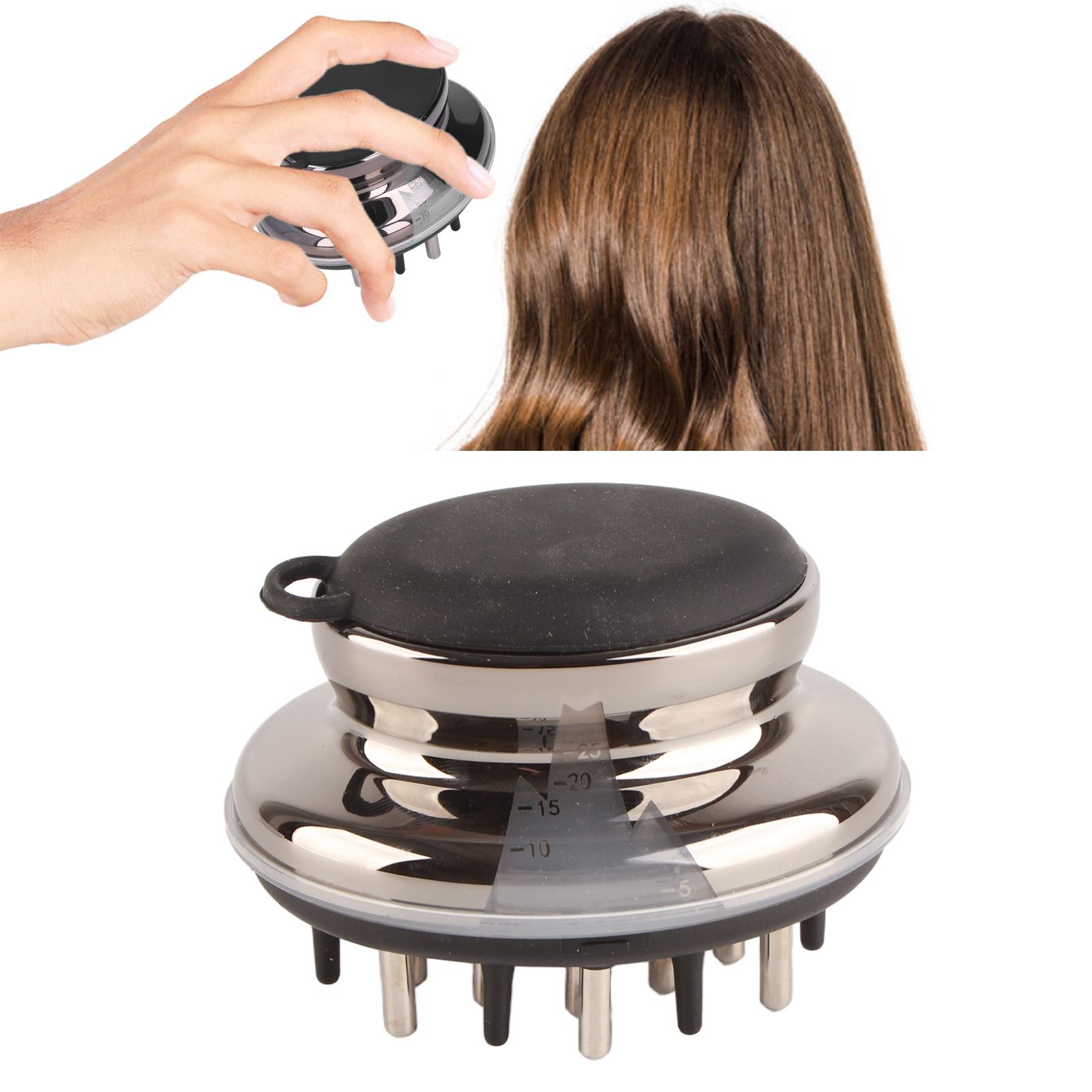 Scalp Applicator Comb Perspective Scale Window Design Ergonomic Essential Oil view 12