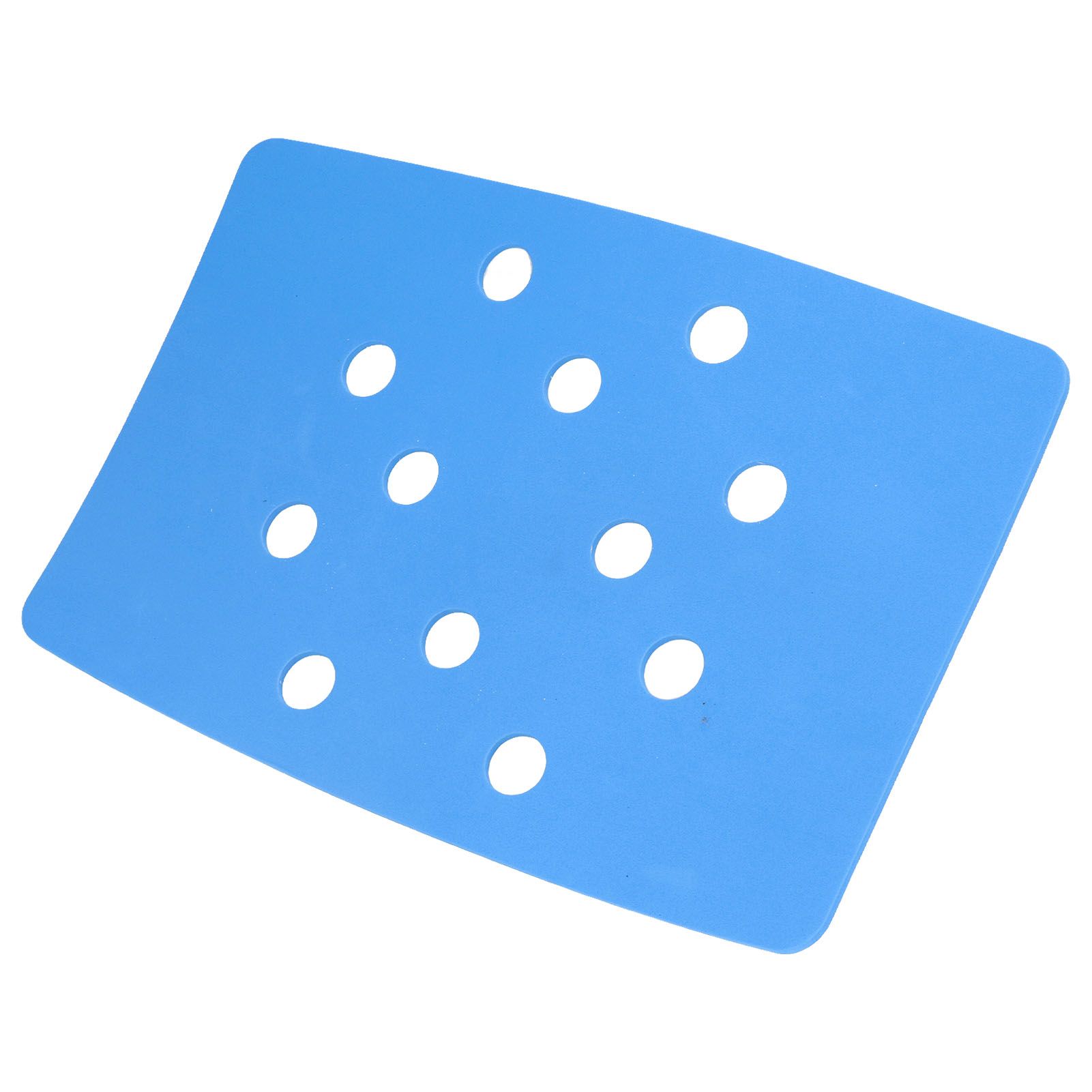 Shower Chair Cushion Paste Fixed Keep Warm EVA Blue Perforation Design view 3