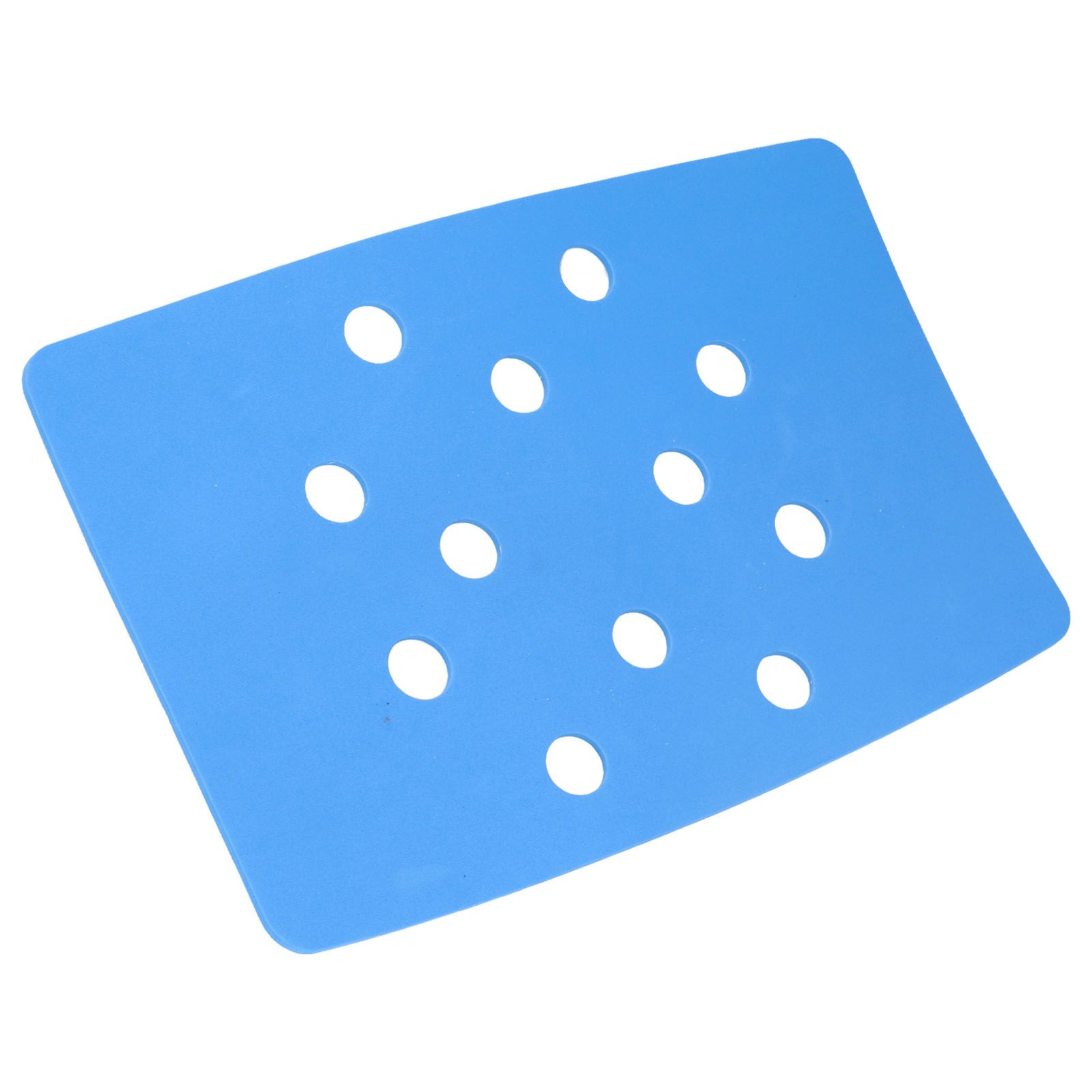 Shower Chair Cushion Paste Fixed Keep Warm EVA Blue Perforation Design view 4