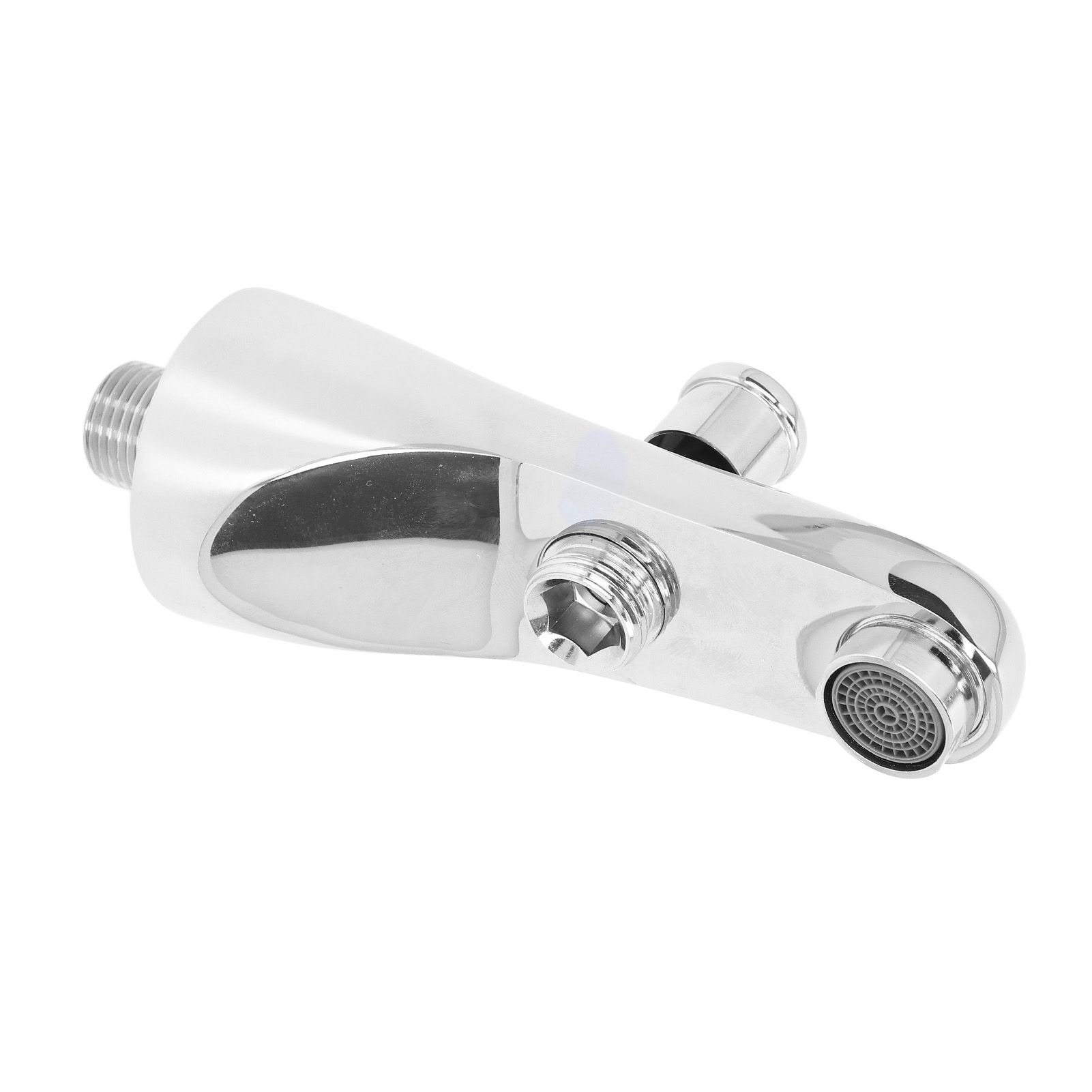 G1/2 Tub Spout Semicircle Simple Concealed Bathtub Faucet with Diverter for view 15
