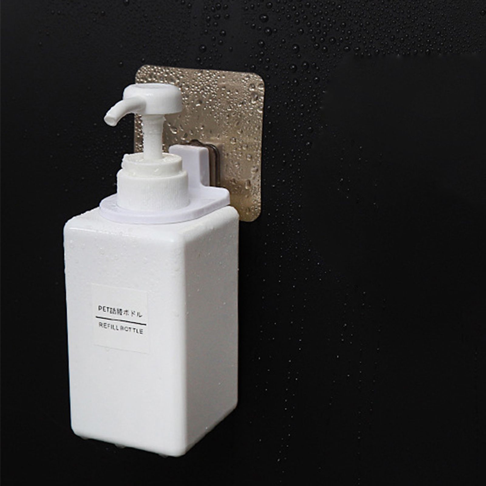 Soap Liquid Hook Self Adhesive Wall Mounted Shower Gel Bottle Rack Shampoo view 14