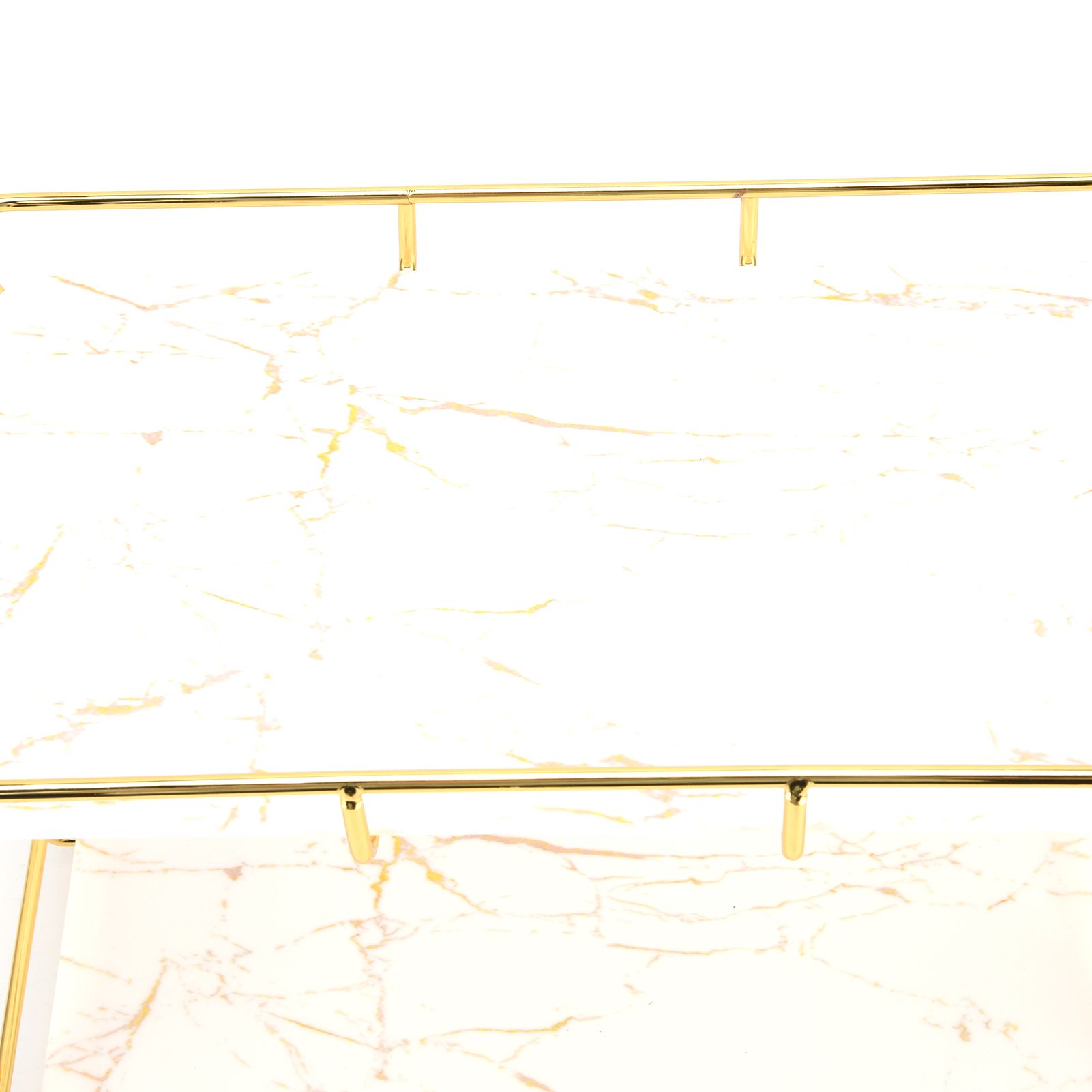 Bathroom Countertop Rack Large Capacity 2 Tiers Gold Bathroom Countertop Rack view 14