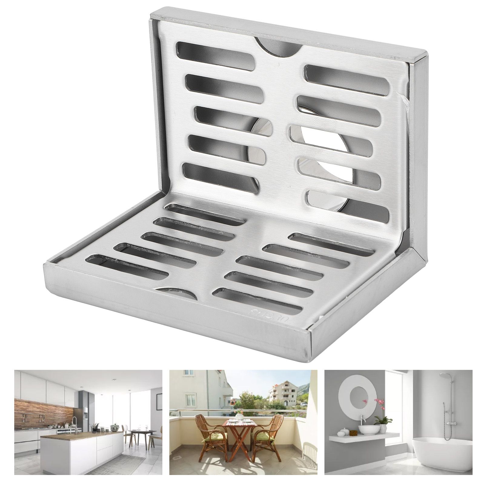 Corner Floor Drain L Shape Stainless Steel Wear Resistant Durable Corrosion view 12