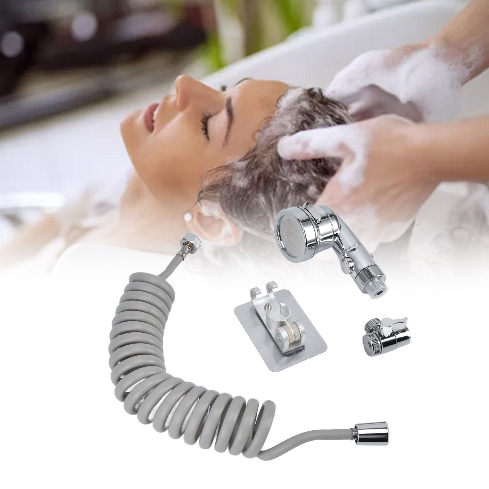 Sink Shower Sprayer Stretchy Hose Adjustable Mode Faucet Sprayer Attachment view 11