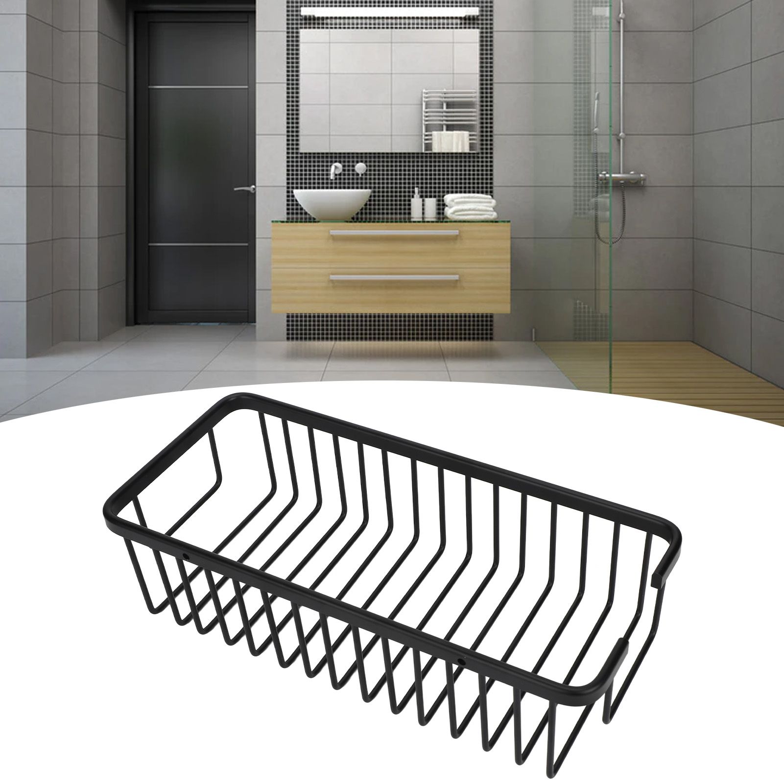 Wall Storage Rack Space Aluminum Rust Proof Large Capacity Kitchen Spice view 12