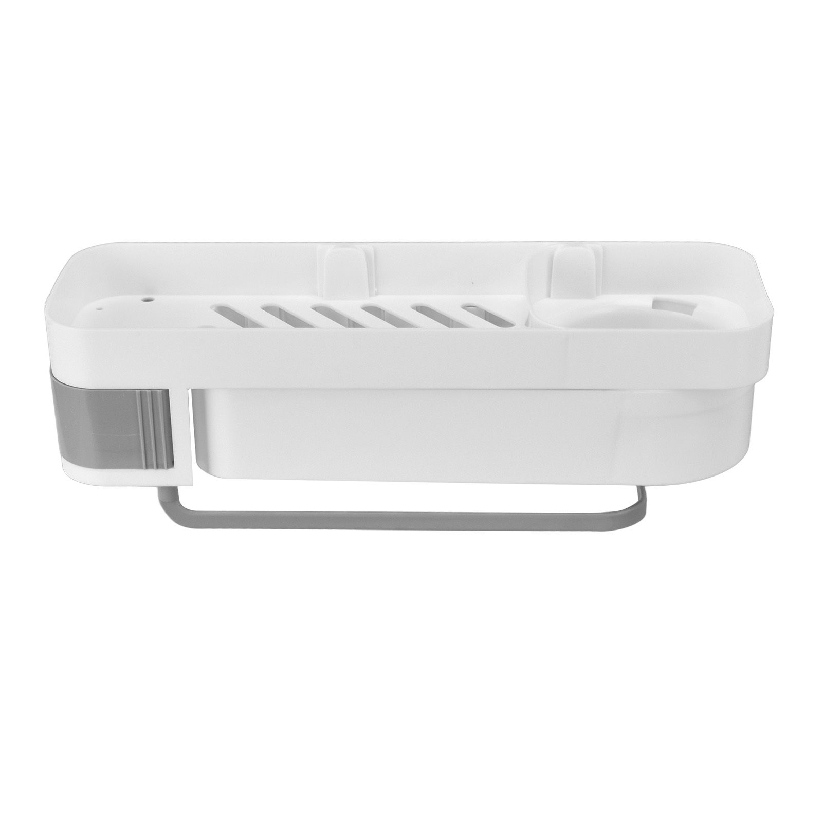 Bathroom Corner Rack Double Layer Rotatable Wall Mounted Stylish Simple view 3