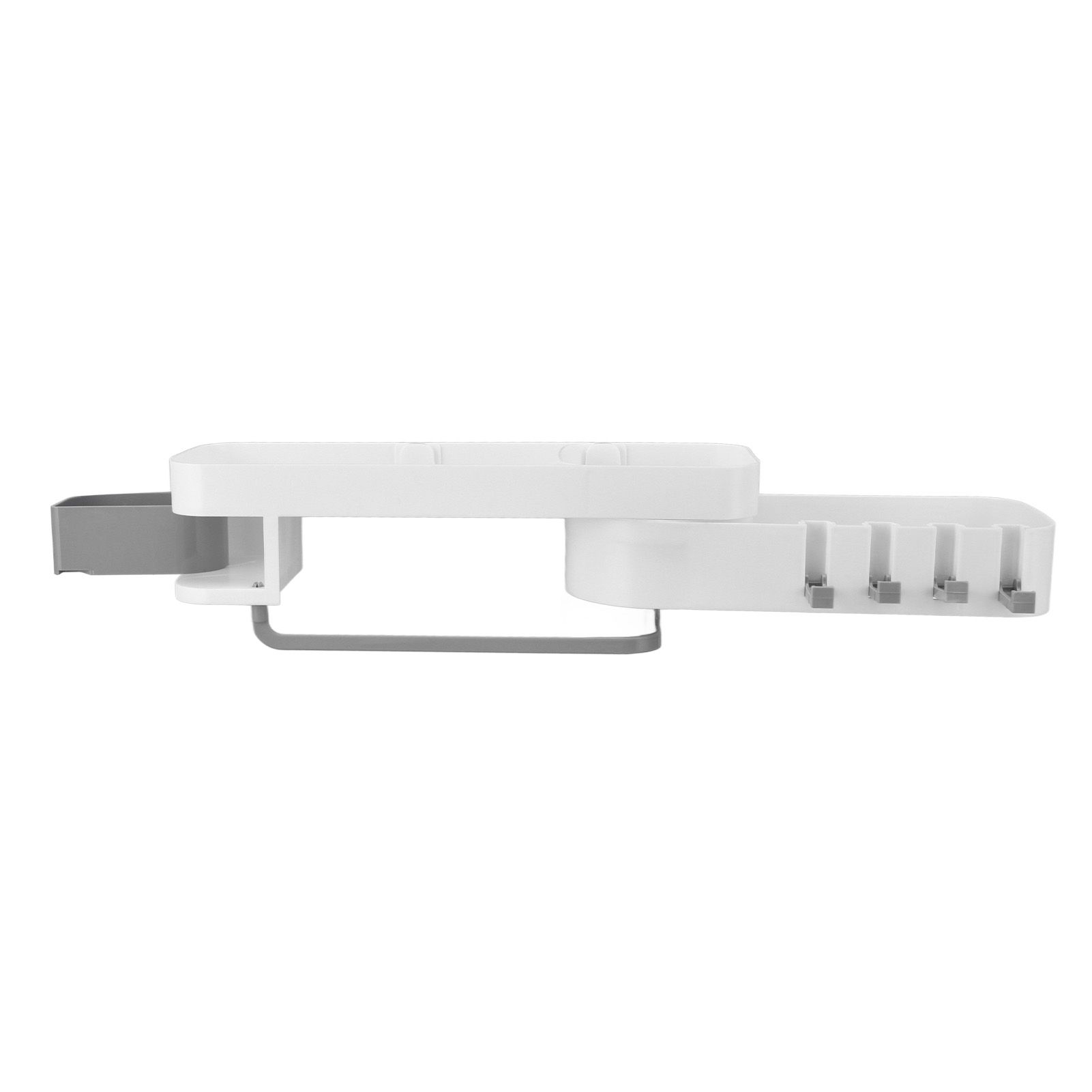 Bathroom Corner Rack Double Layer Rotatable Wall Mounted Stylish Simple view 8