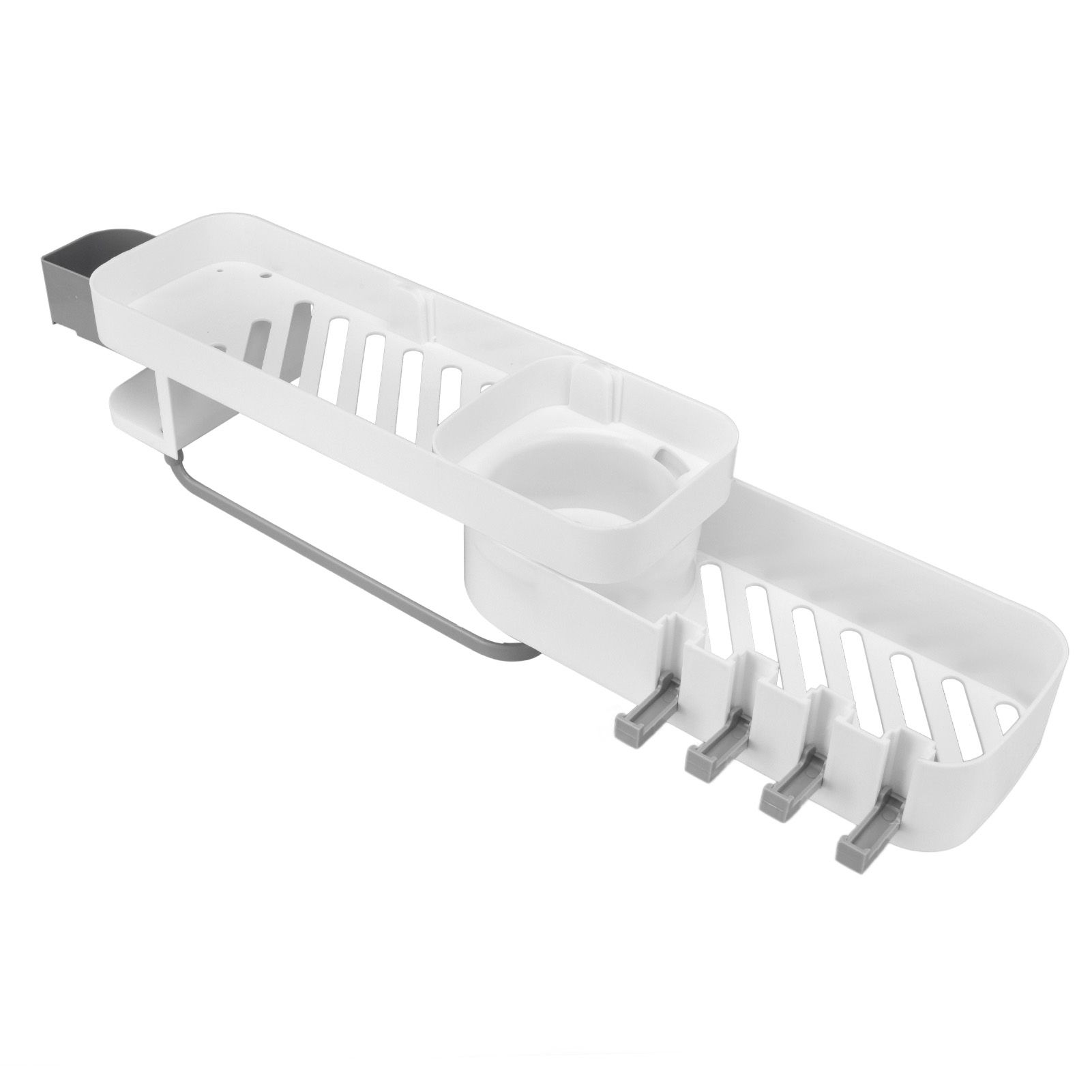 Bathroom Corner Rack Double Layer Rotatable Wall Mounted Stylish Simple view 10