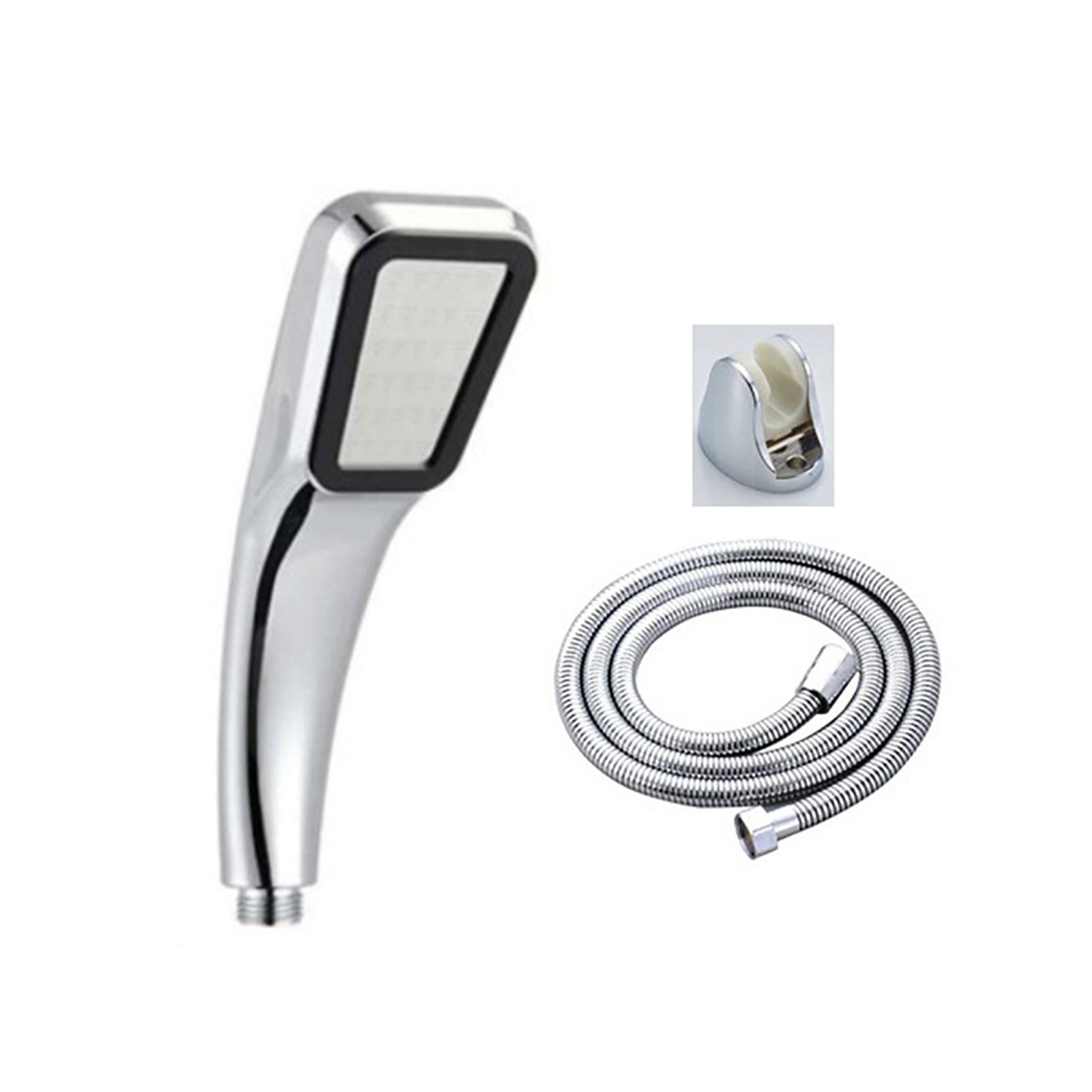 Shower Head 300 Holes Water Saving High Pressure Handheld Rectangular Bathroom — image 1