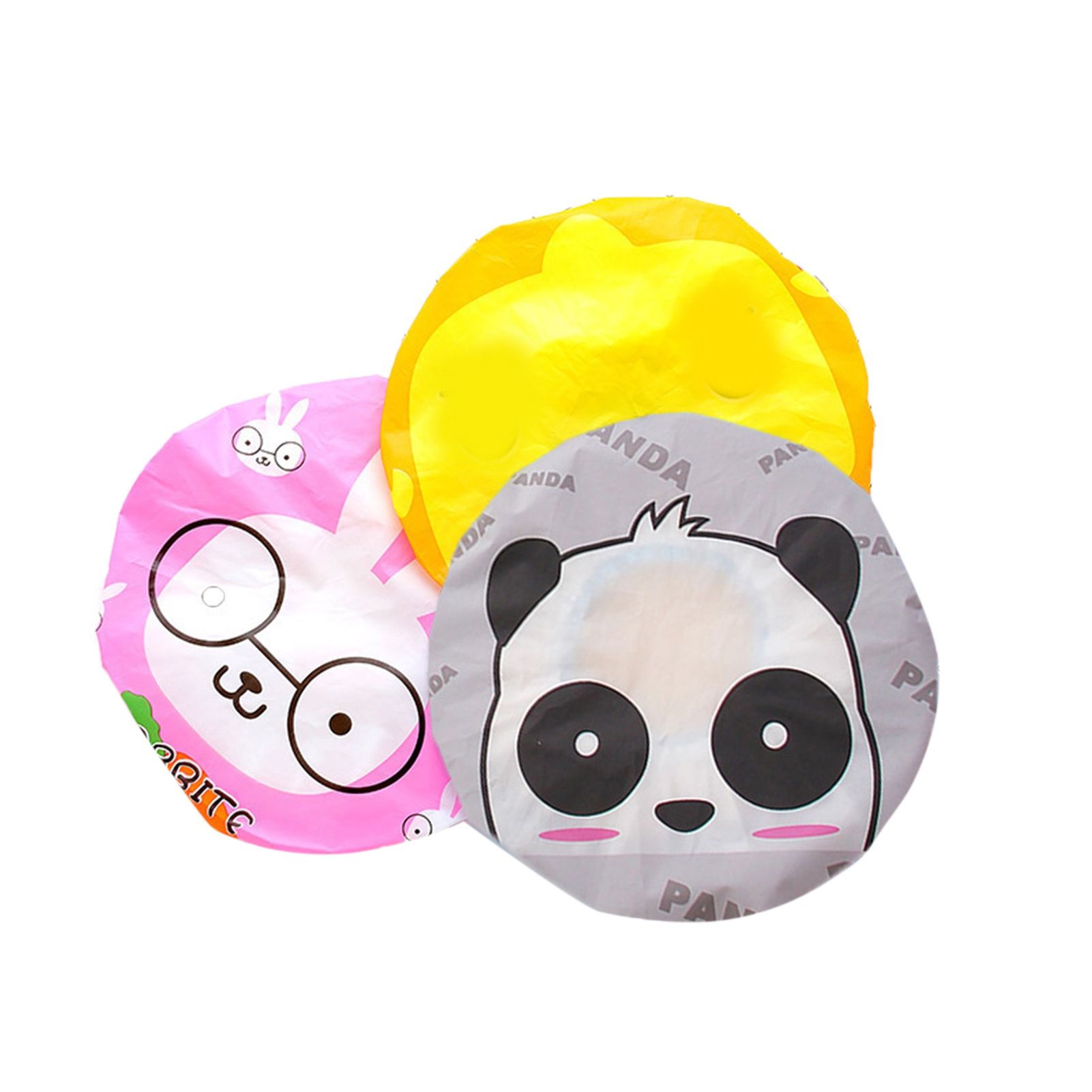 Bath Shower Cap Reusable Waterproof Kitchen Oilproof Hair Hat Cute Cartoon