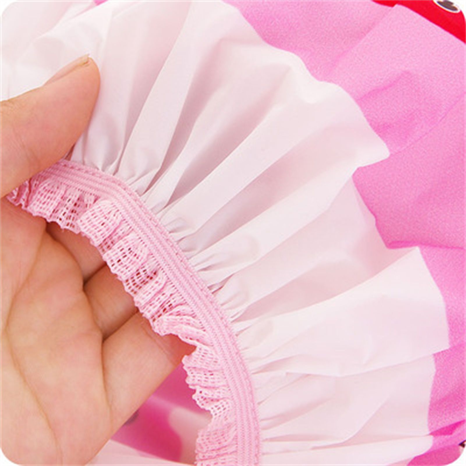 Bath Shower Cap Reusable Waterproof Kitchen Oilproof Hair Hat Cute Cartoon view 4