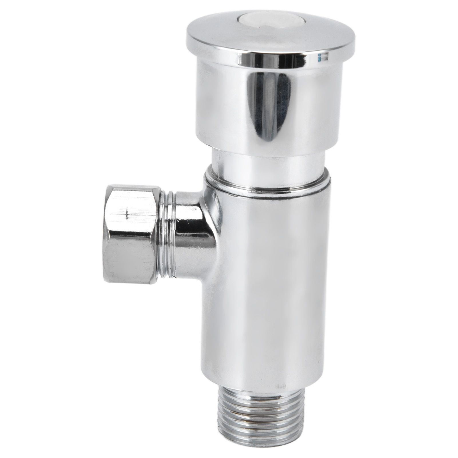 Flush Valve with Hand Push Button Zinc Alloy Toilet Repair Kit Tank Parts view 2