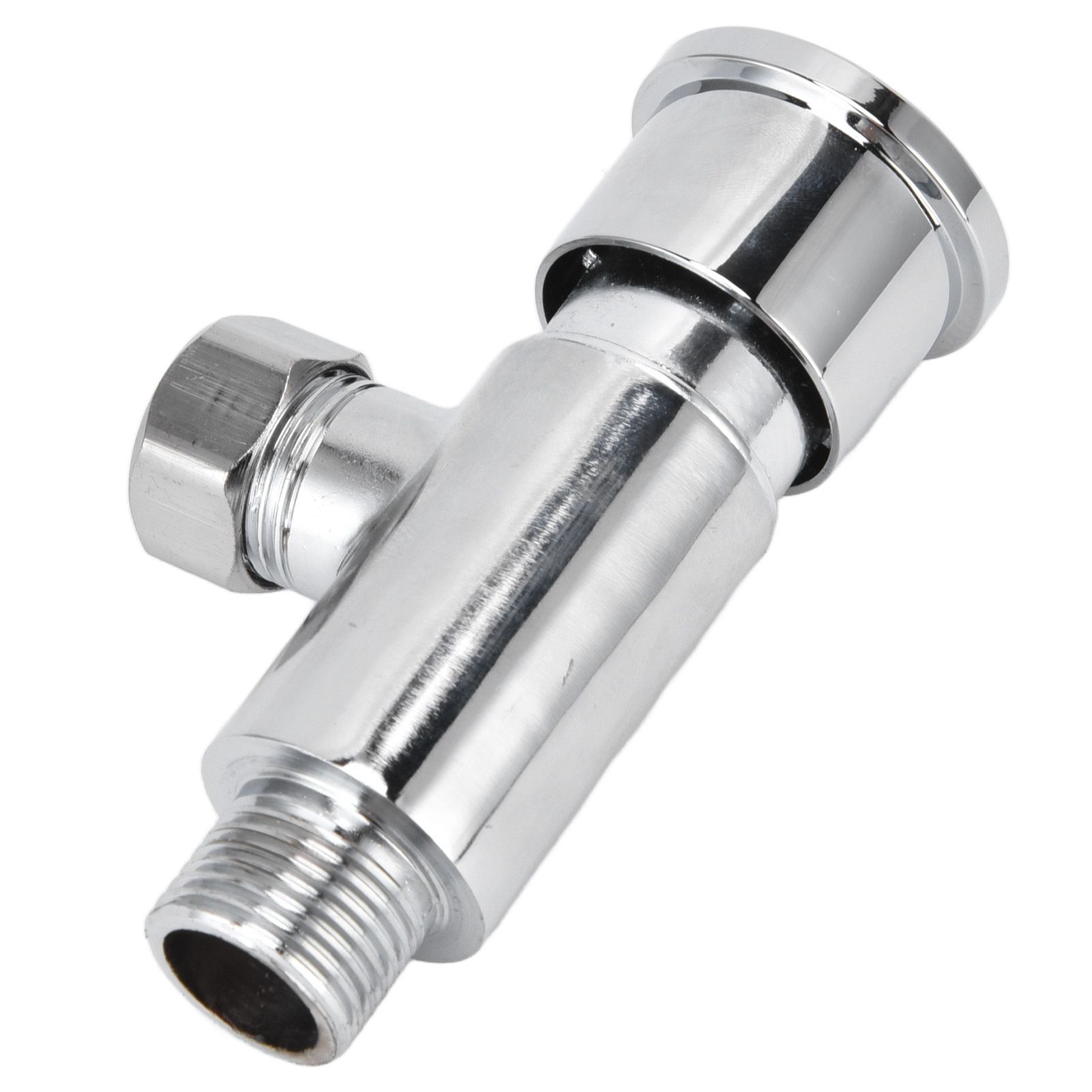 Flush Valve with Hand Push Button Zinc Alloy Toilet Repair Kit Tank Parts view 4