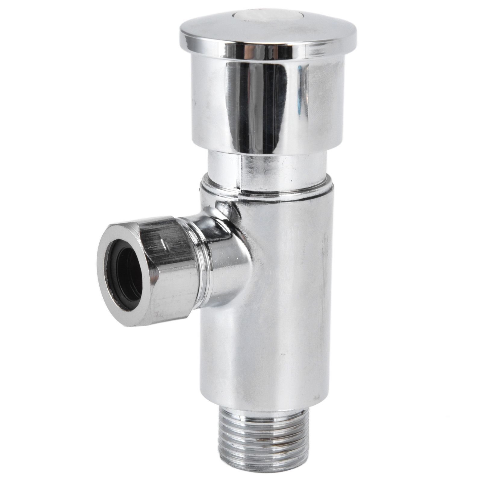 Flush Valve with Hand Push Button Zinc Alloy Toilet Repair Kit Tank Parts view 7