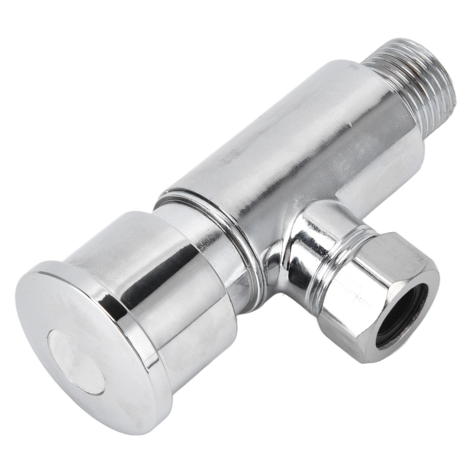Flush Valve with Hand Push Button Zinc Alloy Toilet Repair Kit Tank Parts view 9