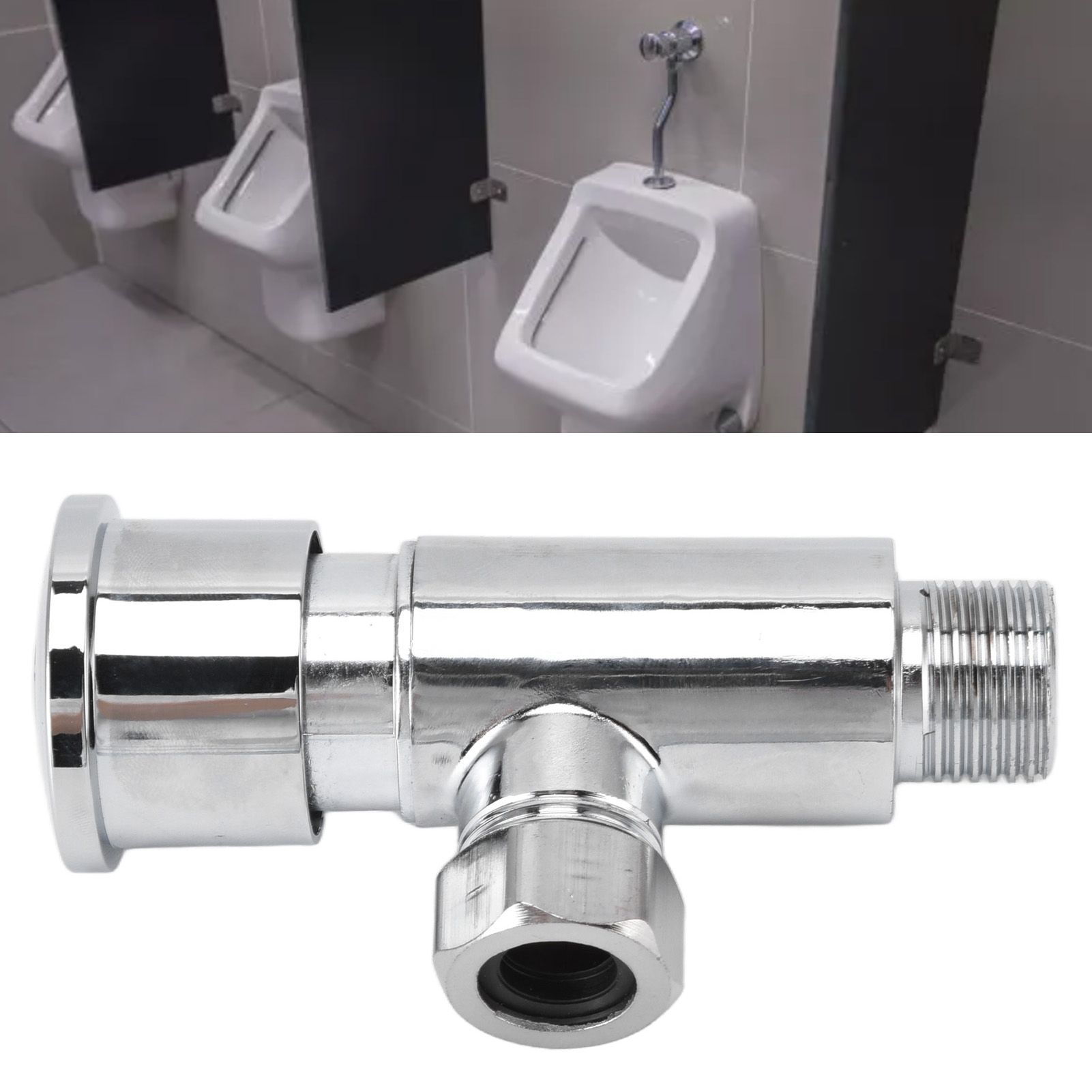 Flush Valve with Hand Push Button Zinc Alloy Toilet Repair Kit Tank Parts view 12