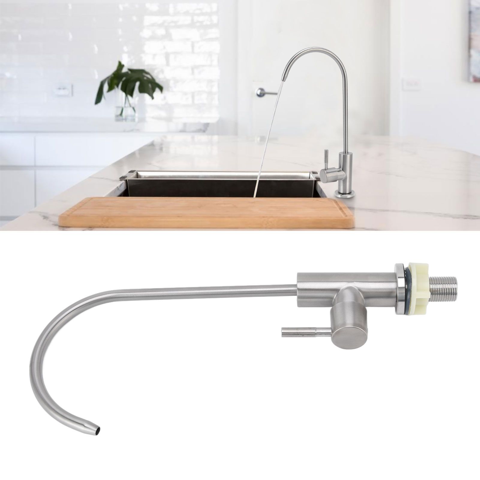 G1/2 Water Purifier Faucet 304 Stainless Steel 360° Rotation Thickened Water view 12