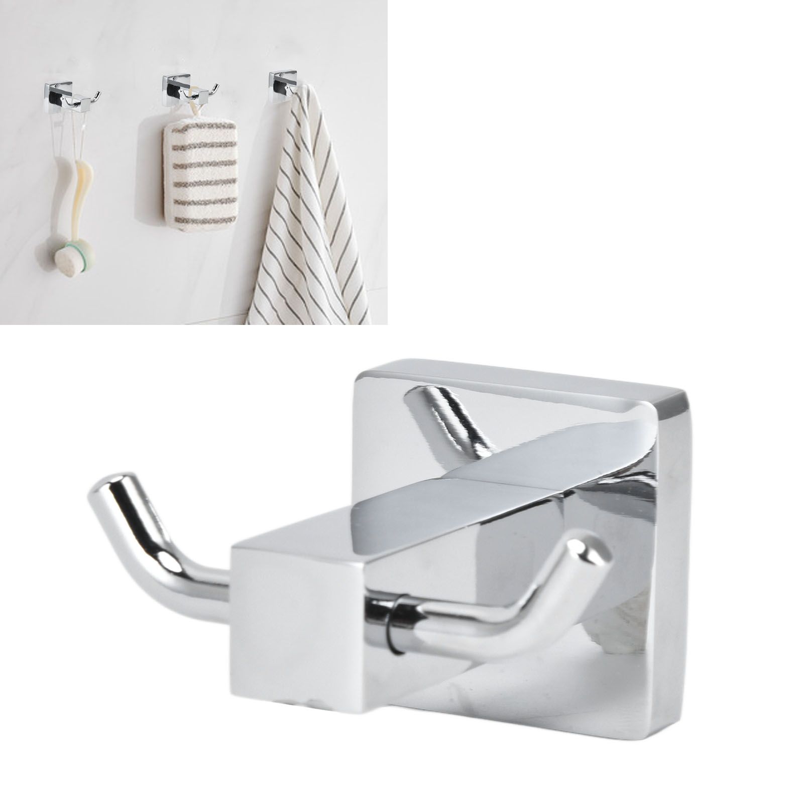 Wall Mounted Coat Hook Stainless Steel Towel Robe Clothes Hook for Bath view 11