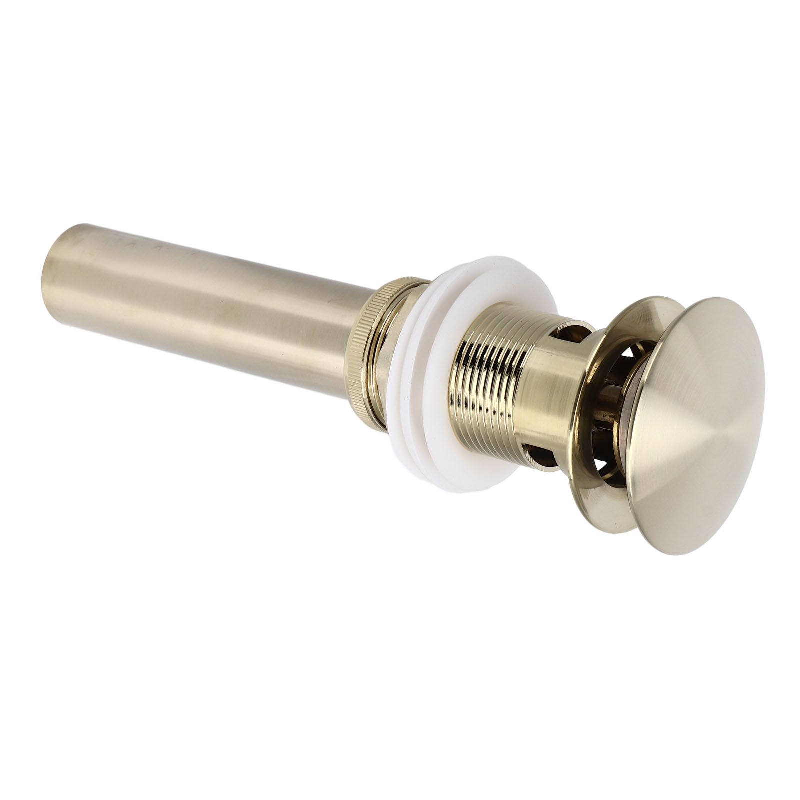 Pop Up Basin Drain Copper G1/4 Brushed Gold Corrosion Resistant Easy view 3