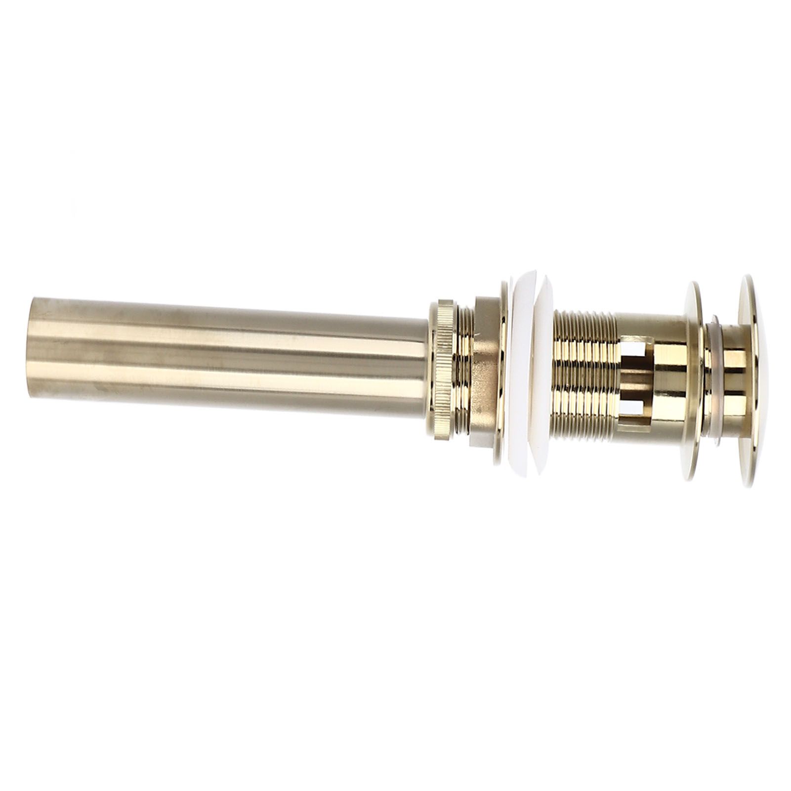 Pop Up Basin Drain Copper G1/4 Brushed Gold Corrosion Resistant Easy view 6