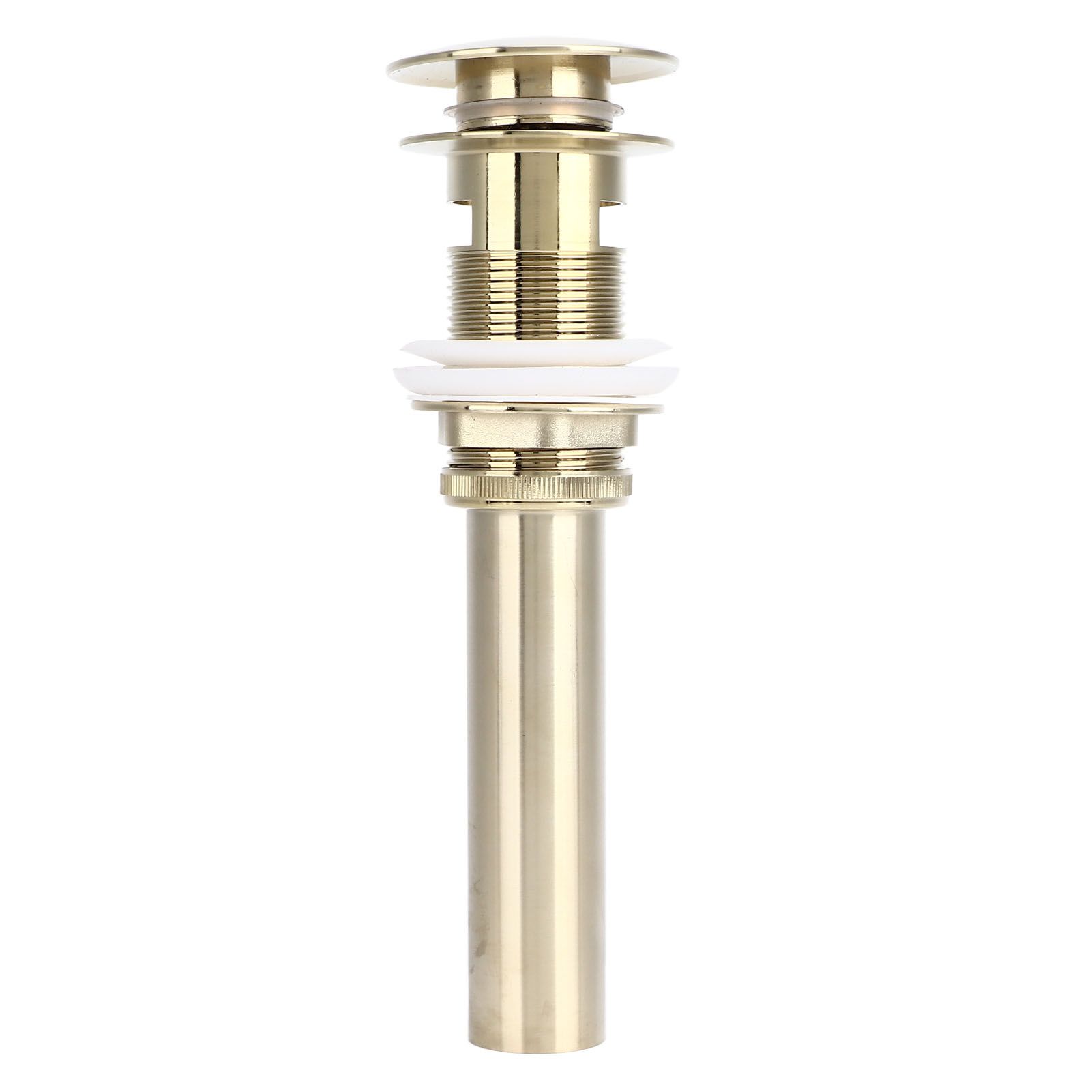Pop Up Basin Drain Copper G1/4 Brushed Gold Corrosion Resistant Easy view 8