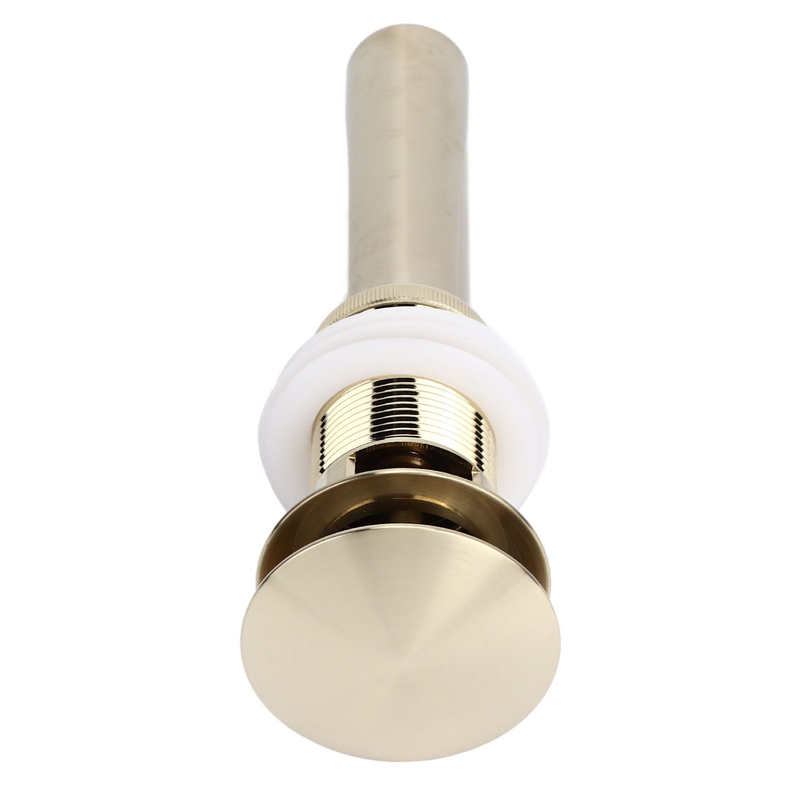 Pop Up Basin Drain Copper G1/4 Brushed Gold Corrosion Resistant Easy view 9