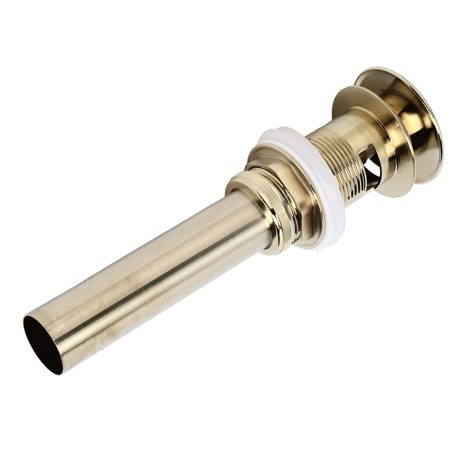 Pop Up Basin Drain Copper G1/4 Brushed Gold Corrosion Resistant Easy view 10