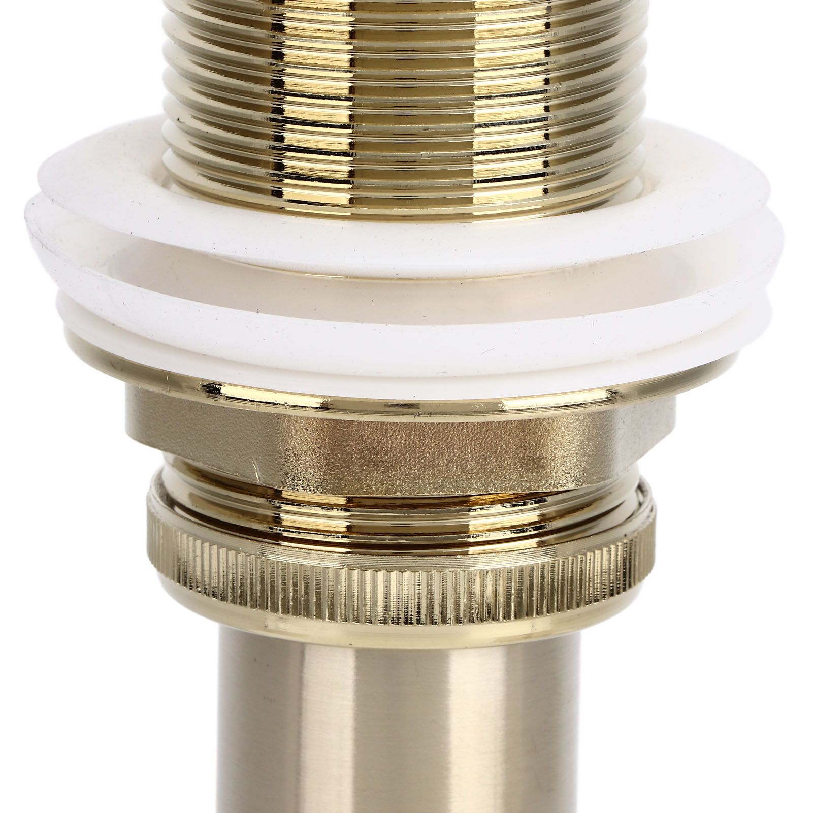 Pop Up Basin Drain Copper G1/4 Brushed Gold Corrosion Resistant Easy view 13