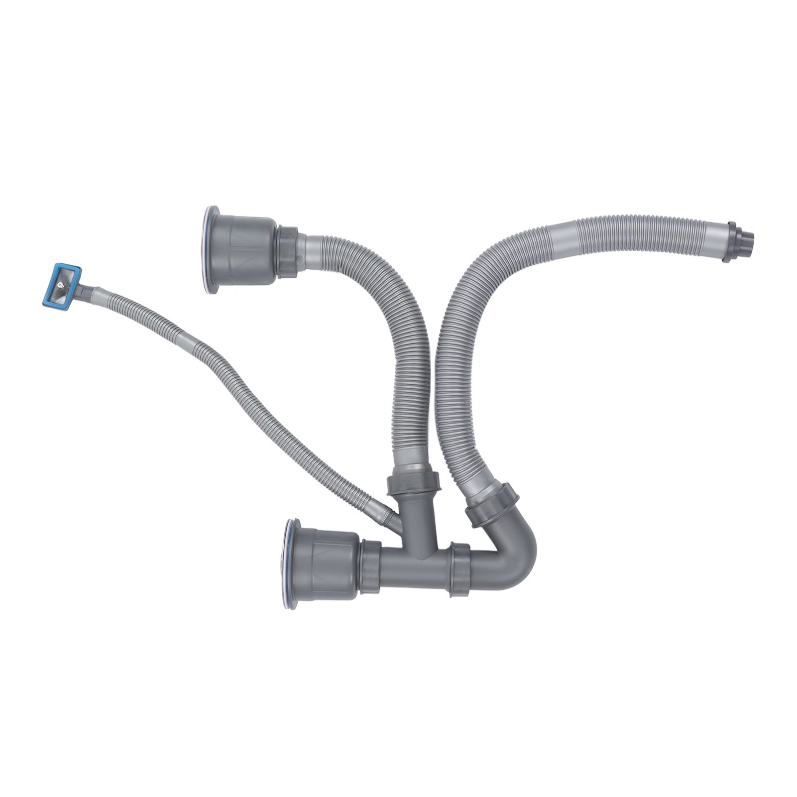 Kitchen Sink Double Hose Drain Kit Quick Draining Expandable Multiple view 2