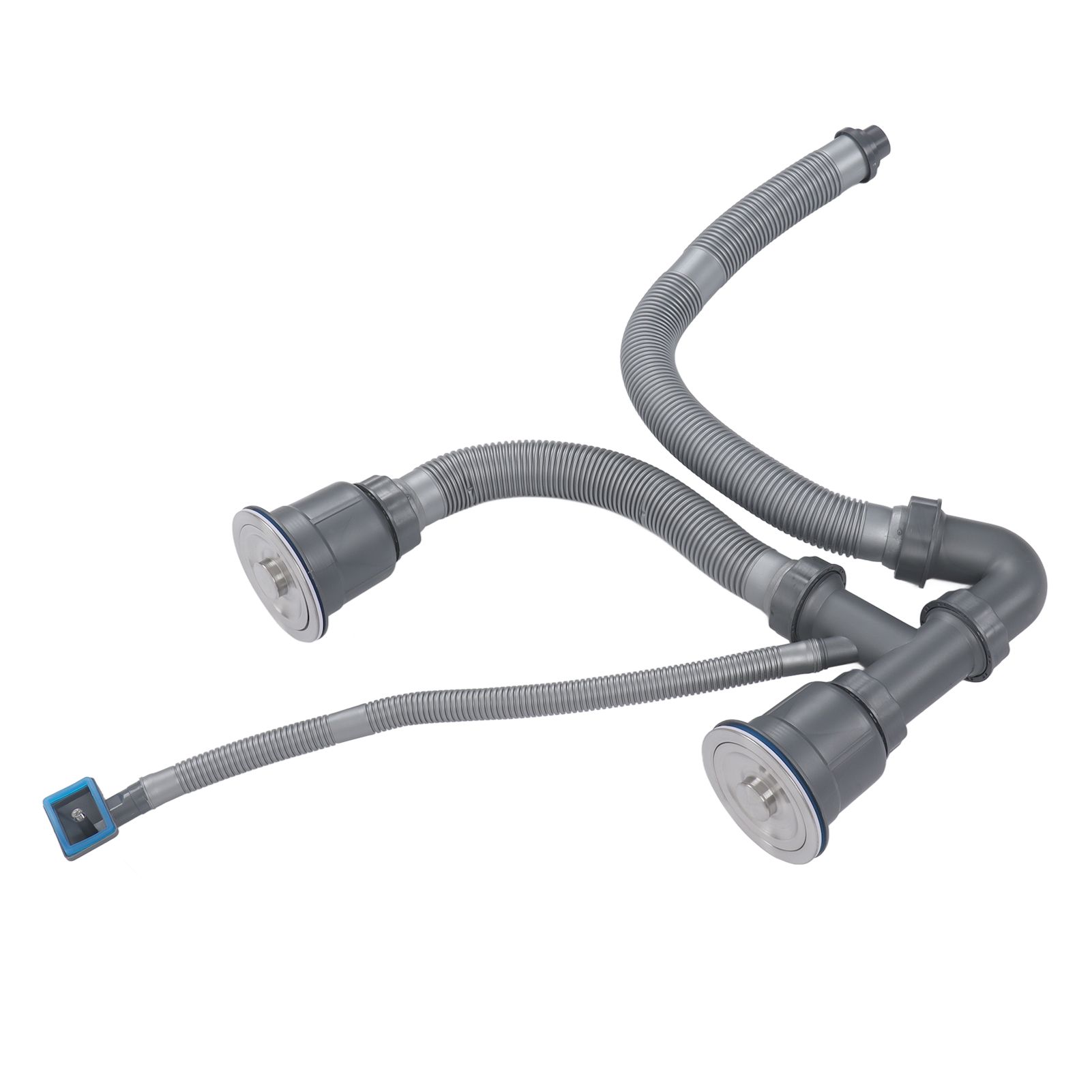 Kitchen Sink Double Hose Drain Kit Quick Draining Expandable Multiple view 8